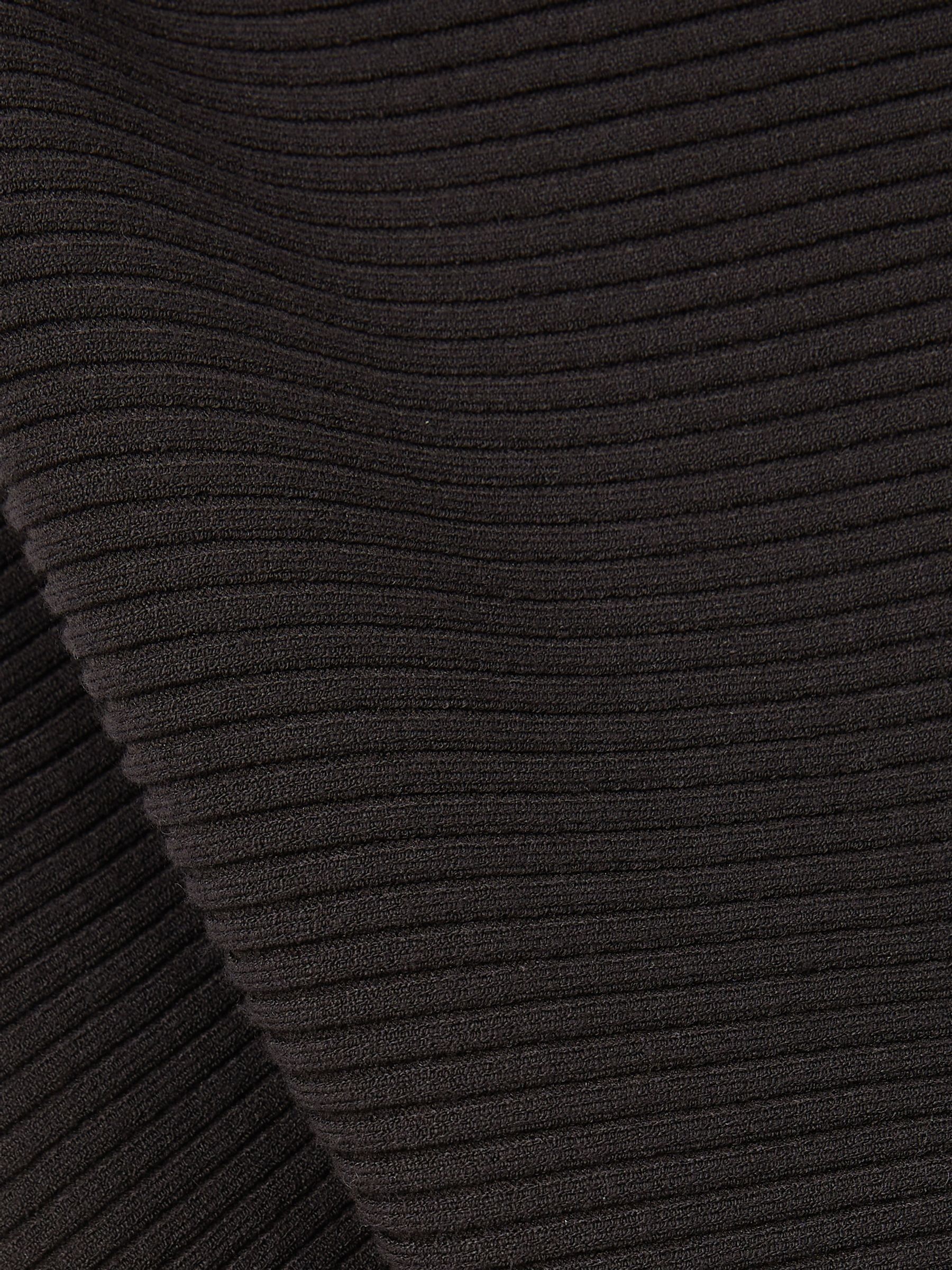 Asymmetric Drape Knitted Top in Chocolate Brown - Image 5 of 5
