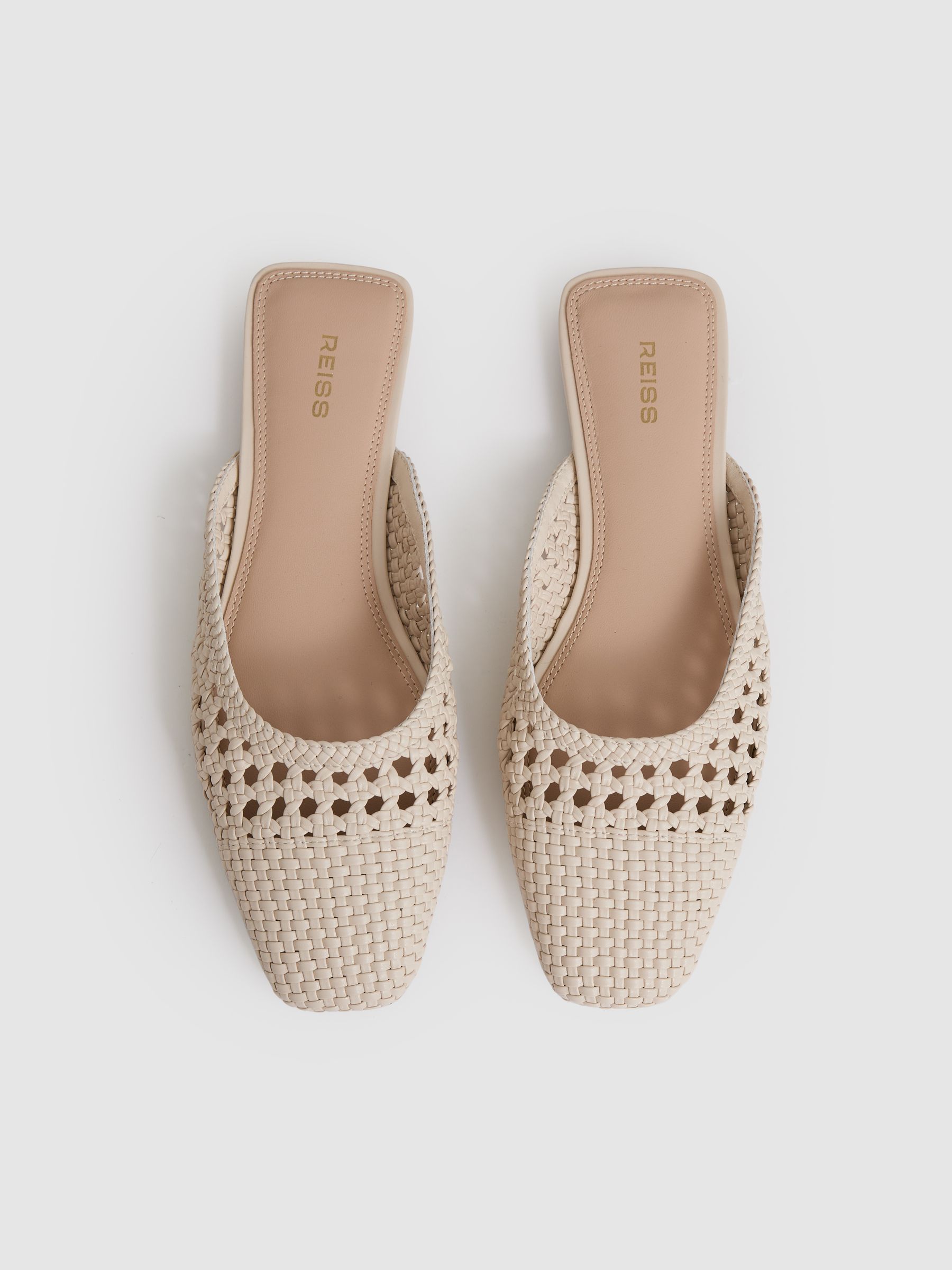Woven Slip-On Mules in Off White - image 2