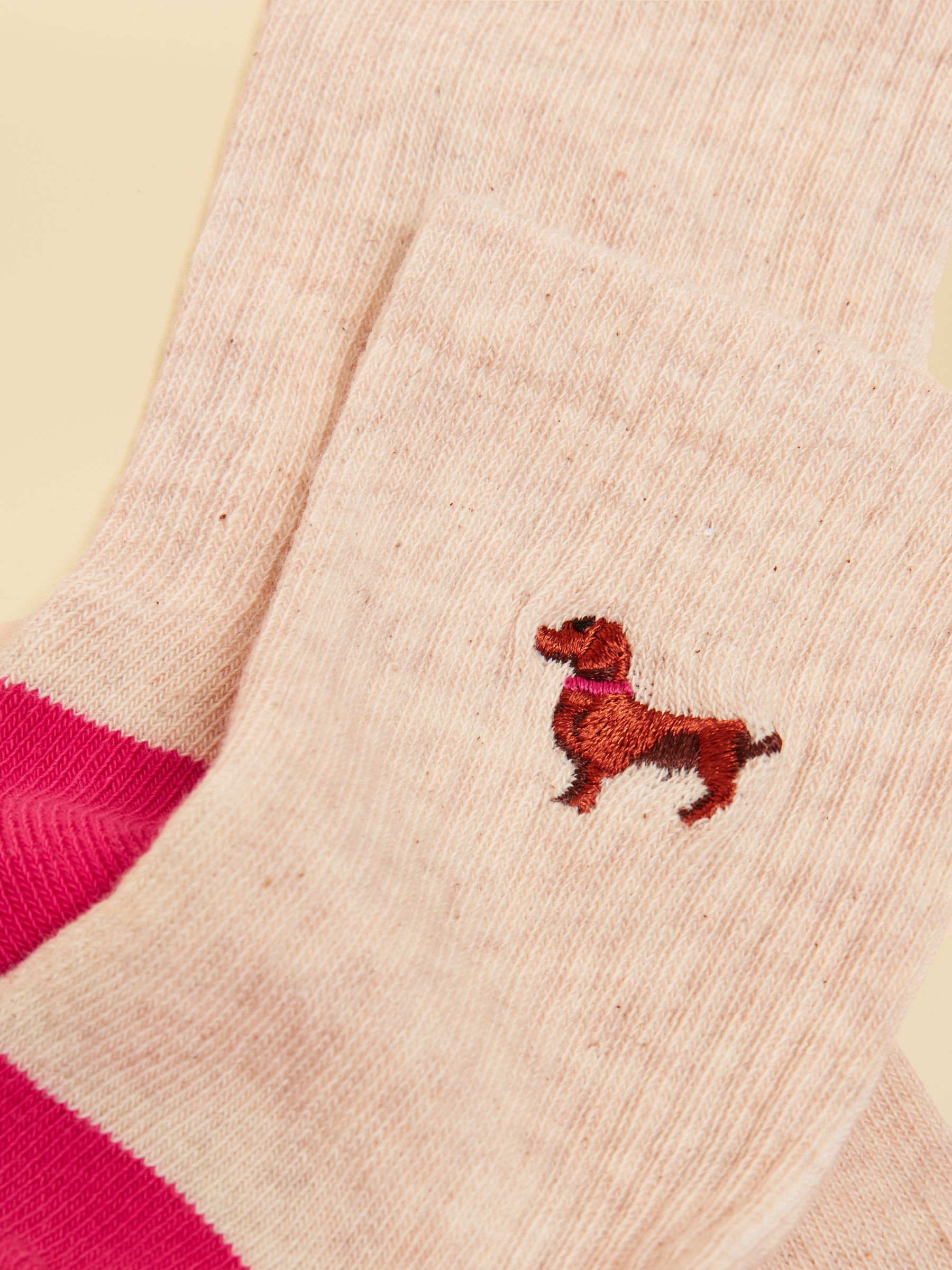 Kids' Volley Pink & Blue Dog Pack of Two Tennis Socks - Image 2 of 3