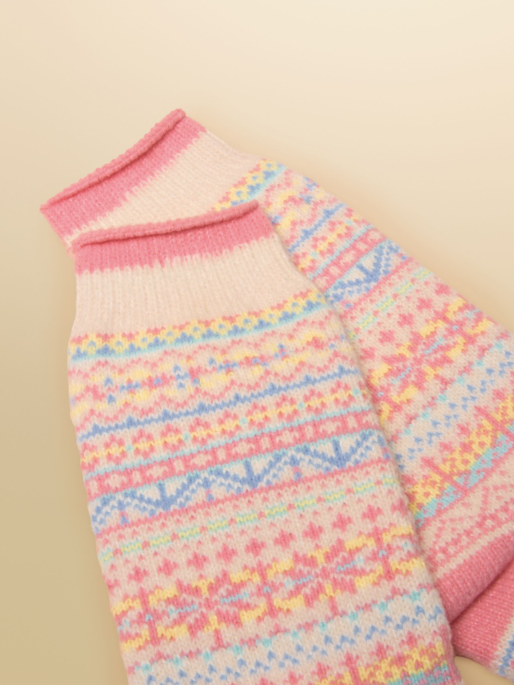 Kids' Wader Cream Fair Isle Welly Socks - Image 2 of 3