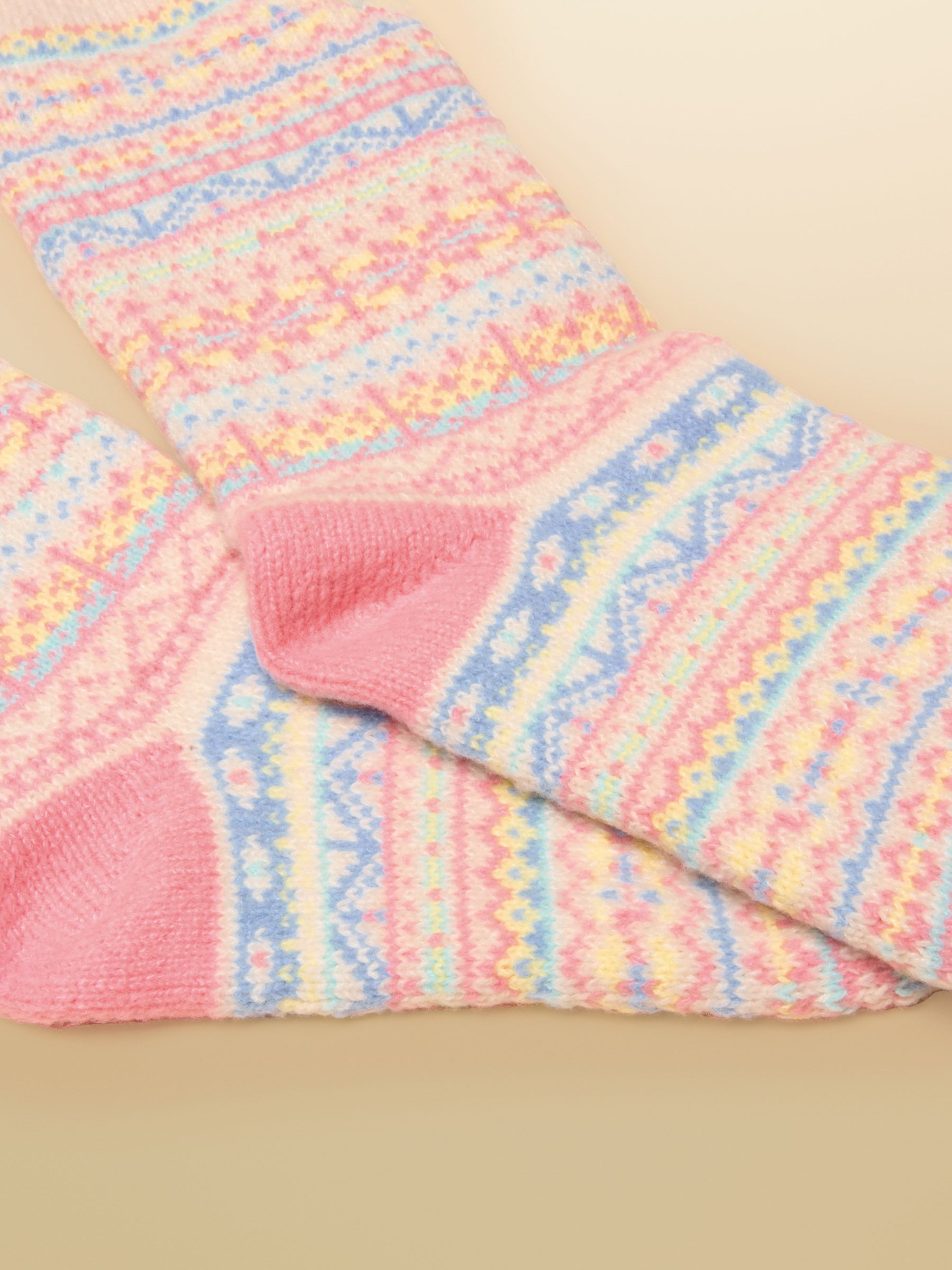 Kids' Wader Cream Fair Isle Welly Socks - Image 3 of 3