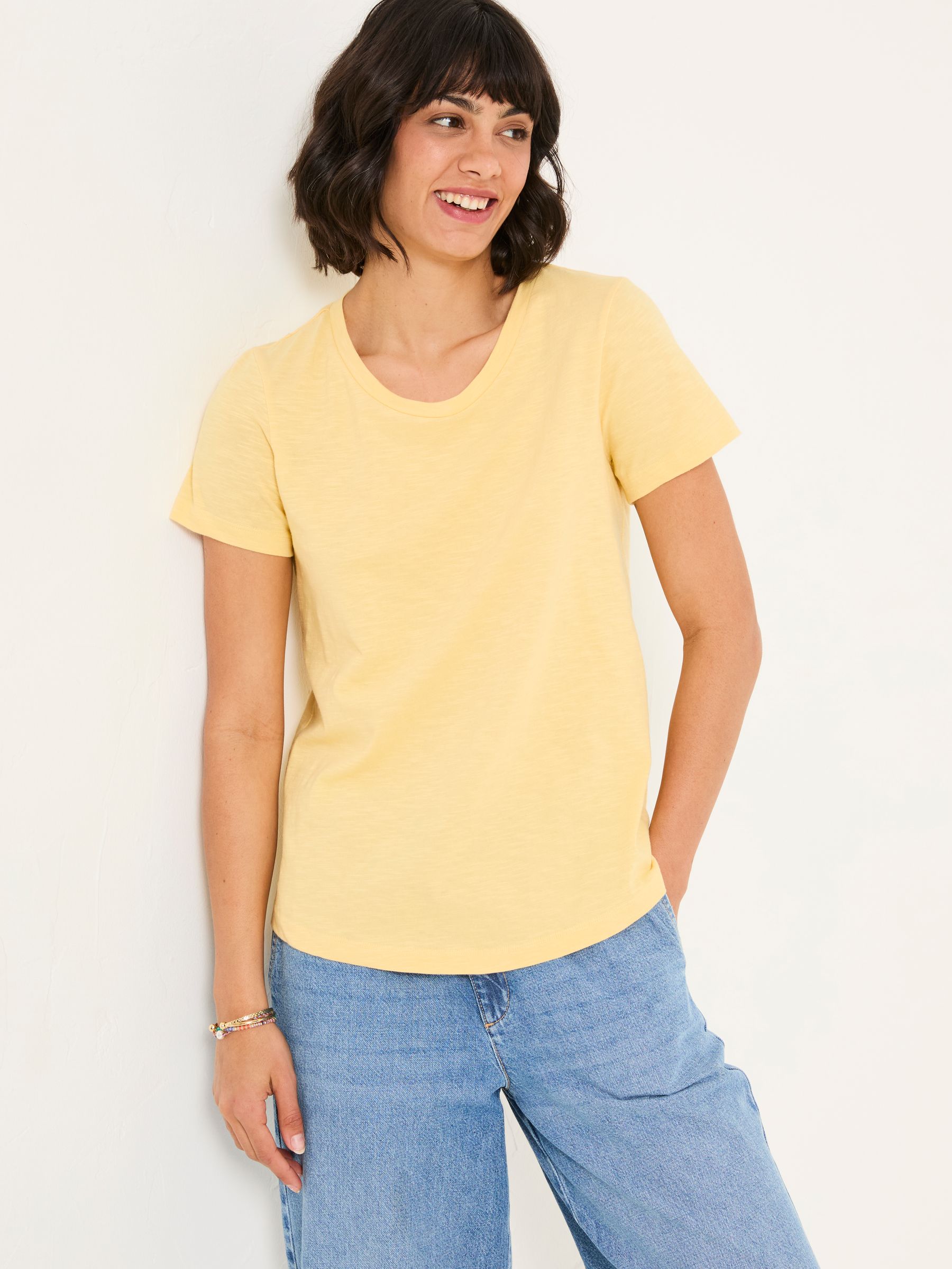Natalie Red/Yellow 2 Pack Colour Block T Shirt - Image 2 of 10