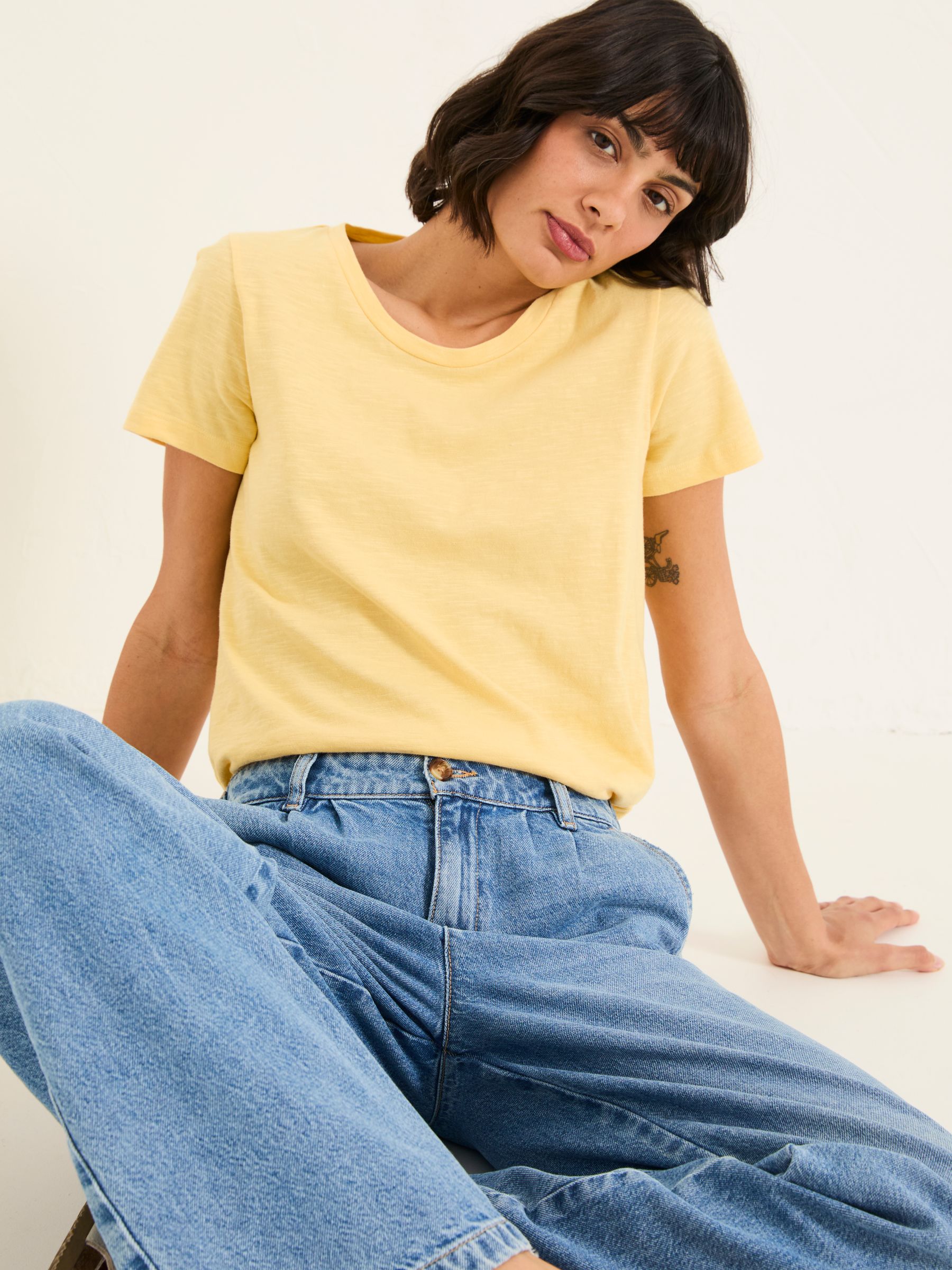 Natalie Red/Yellow 2 Pack Colour Block T Shirt - Image 4 of 10