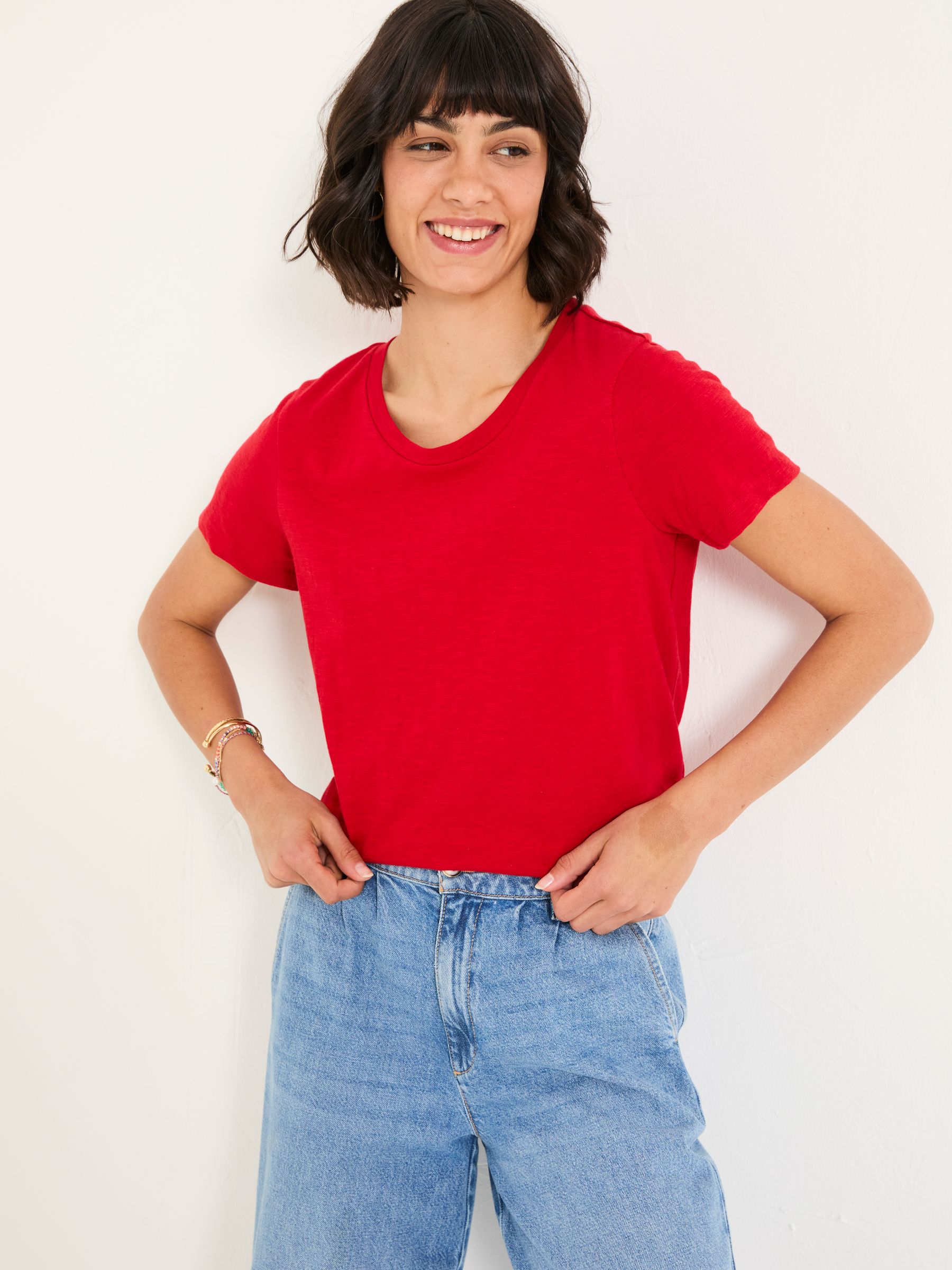 Natalie Red/Yellow 2 Pack Colour Block T Shirt - Image 6 of 10
