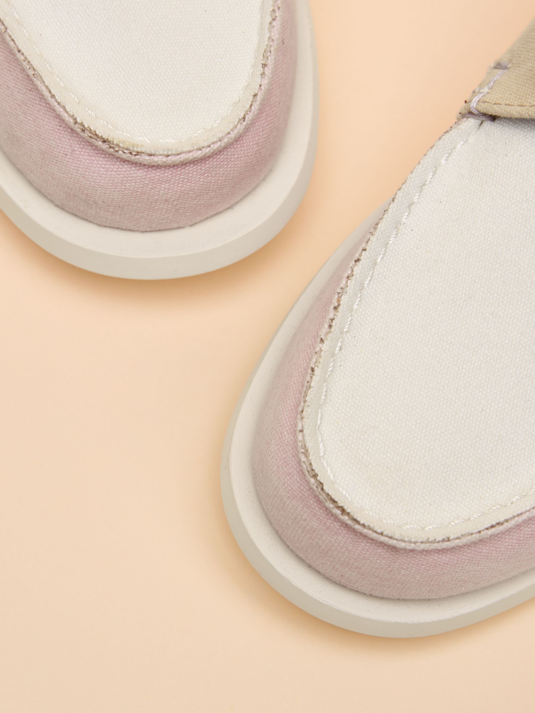 Joules X Chatham Pink Oat Mariner Deck Shoes - Image 6 of 7