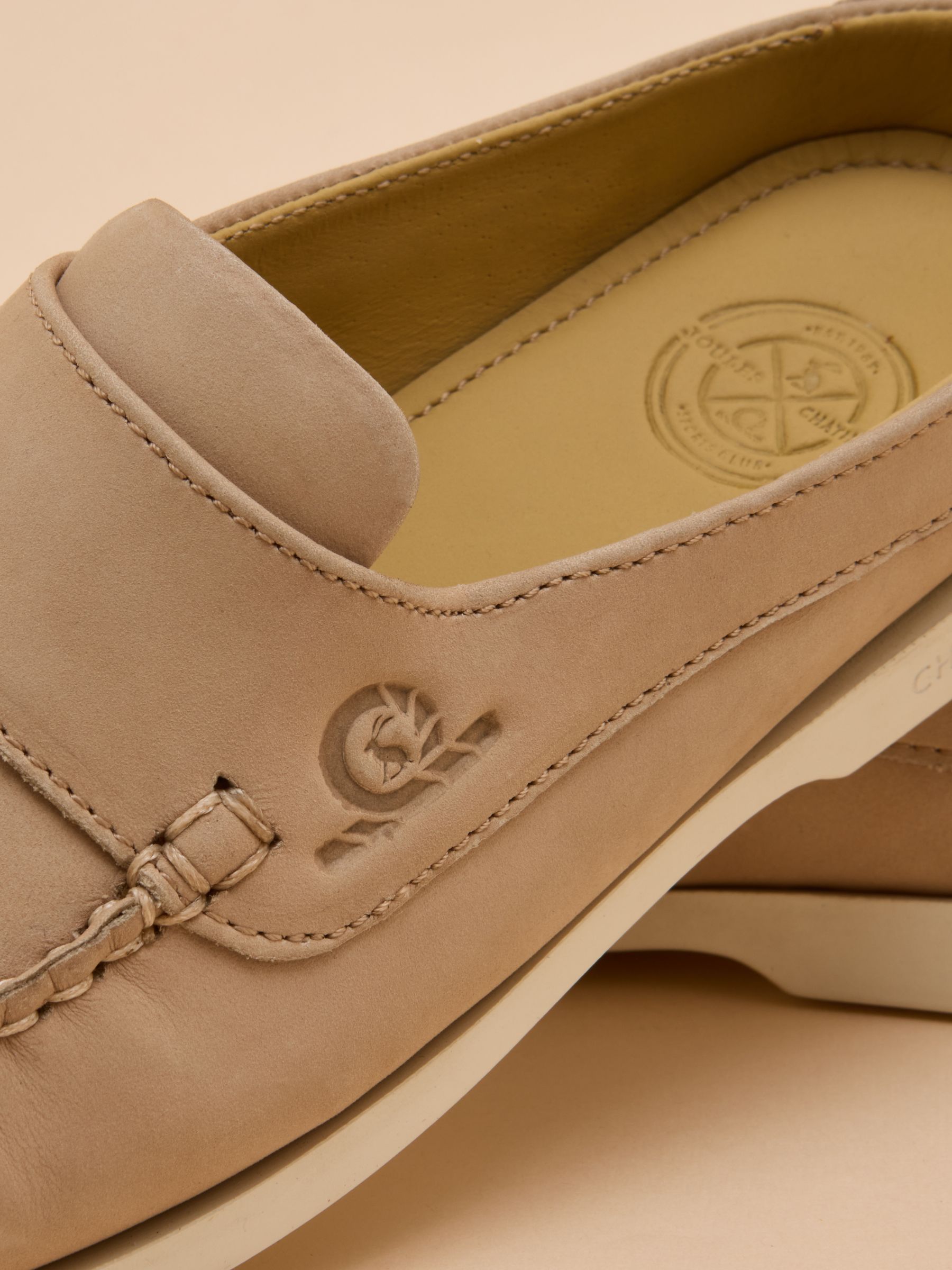 Quay Sand Nubuck Leather Deck Shoes - Image 5 of 6