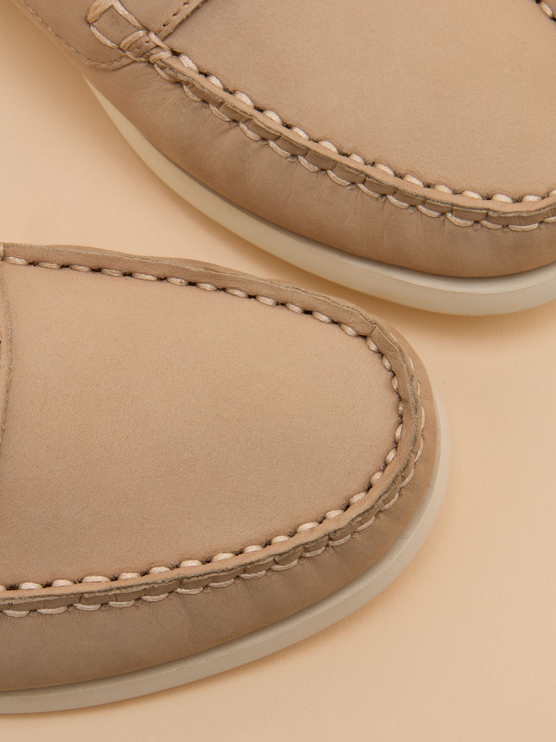 Quay Sand Nubuck Leather Deck Shoes - Image 6 of 6