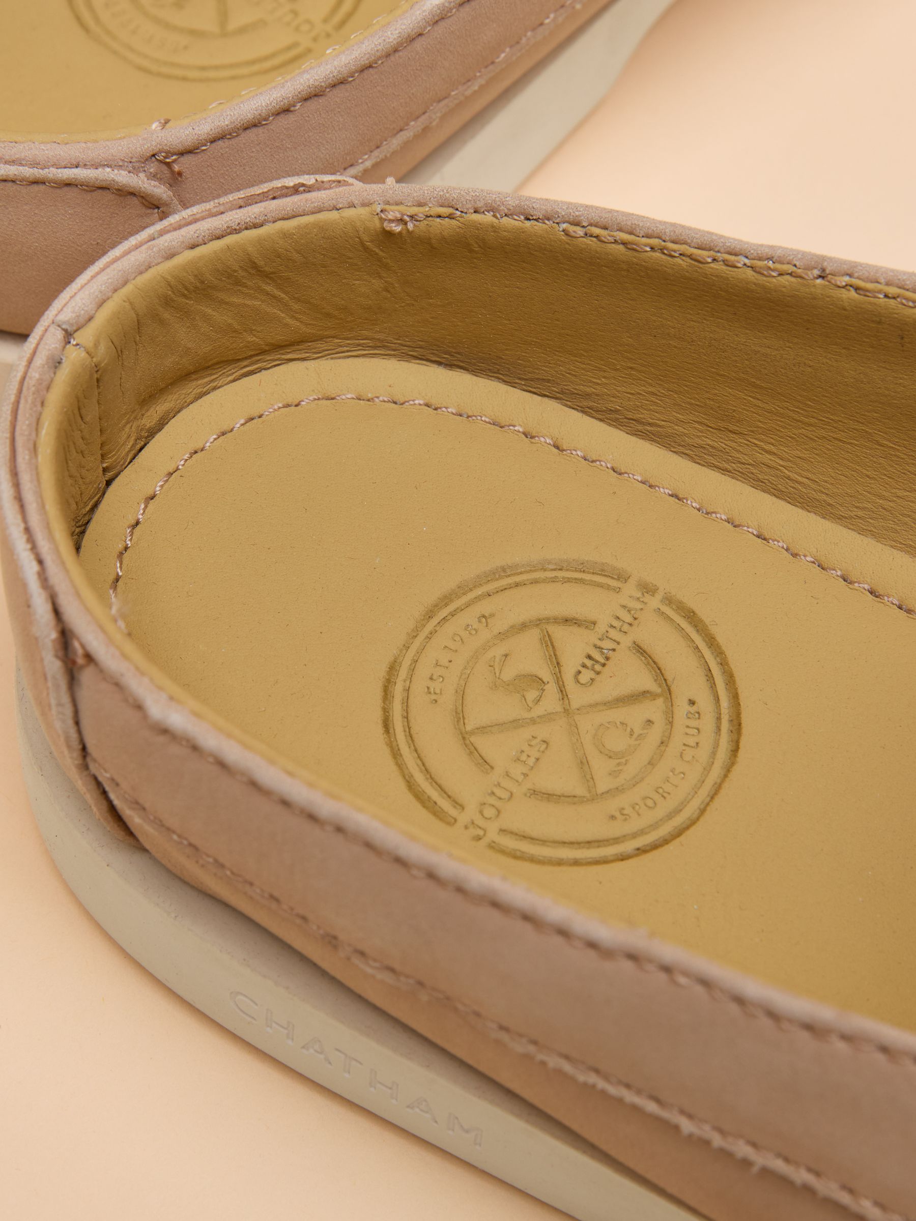 Joules x Chatham Sand Quay Nubuck Leather Deck Shoes - Image 7 of 7 Joules x Chatham Sand Quay Nubuck Leather Deck Shoes - Image 7 of 7