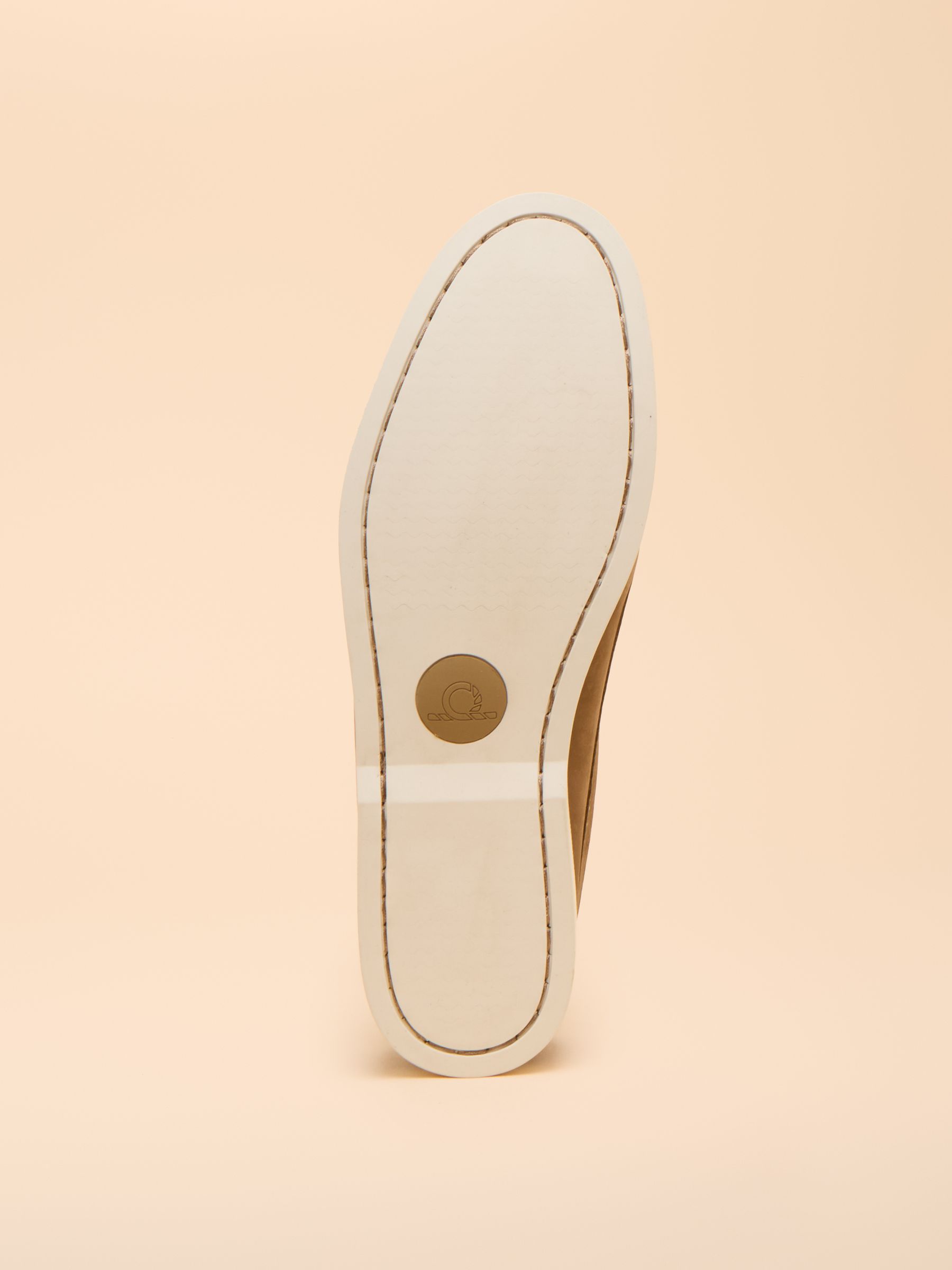Buoy Taupe Brown Nubuck Leather Deck Shoes - Image 5 of 6