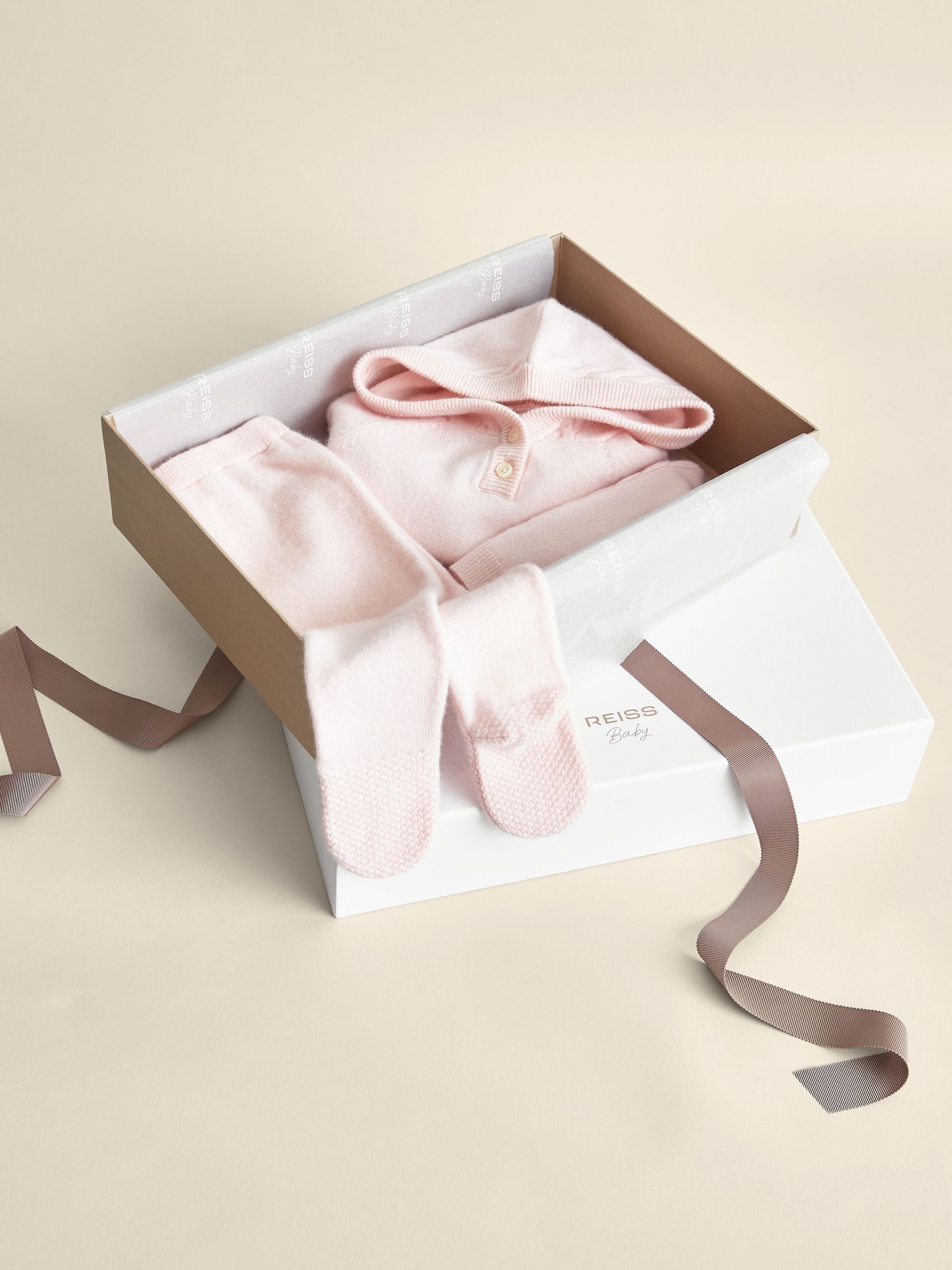 100% Cashmere Hoodie And Leggings Set in Pink - Image 2 of 4