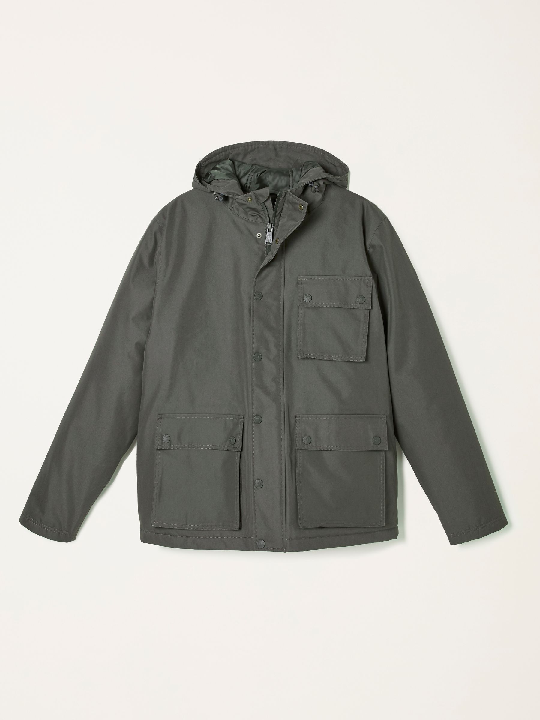 Saltby Khaki Green Waterproof Hooded Parka - Image 5 of 5