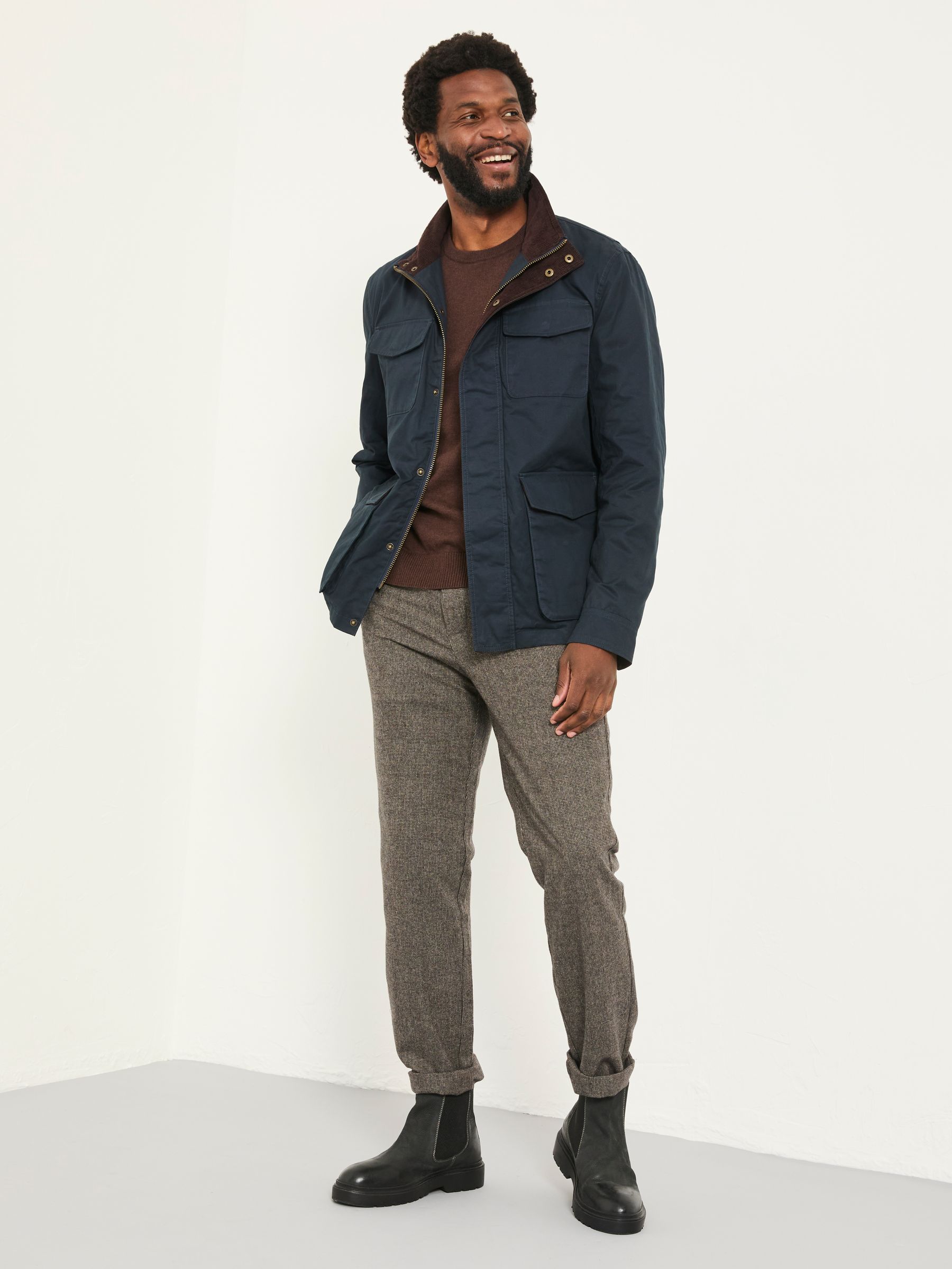 Filby Navy Four Pocket Jacket - Image 1 of 6