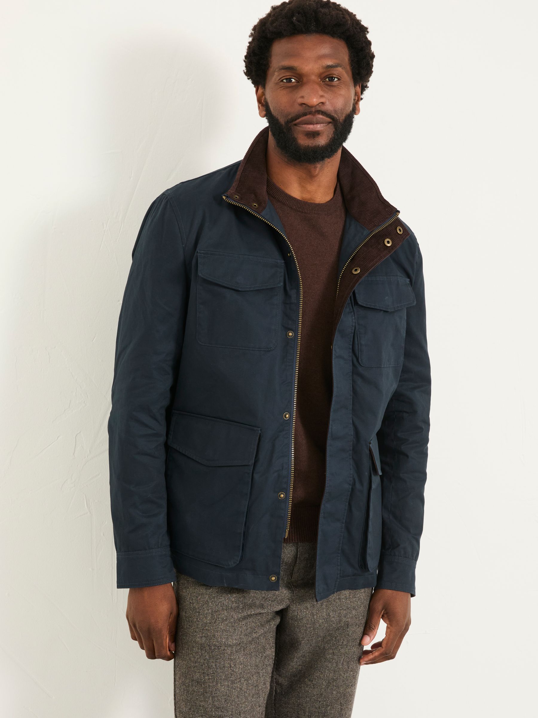 Filby Navy Four Pocket Jacket - Image 3 of 6