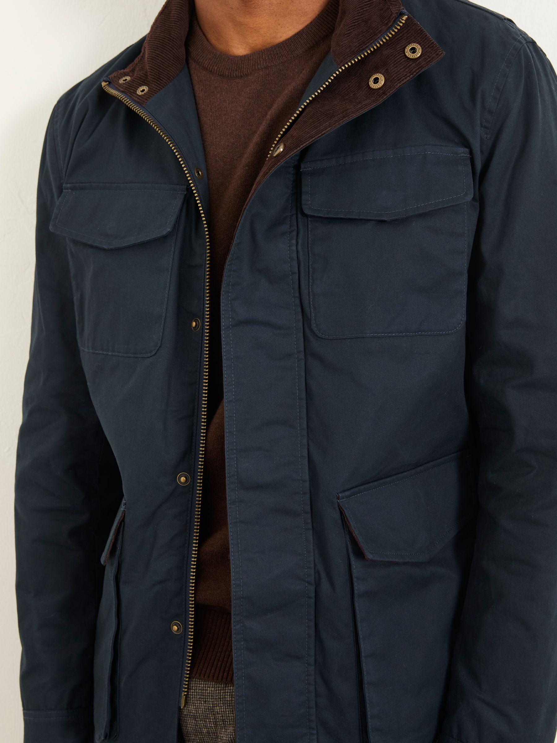 Filby Navy Four Pocket Jacket | FatFace