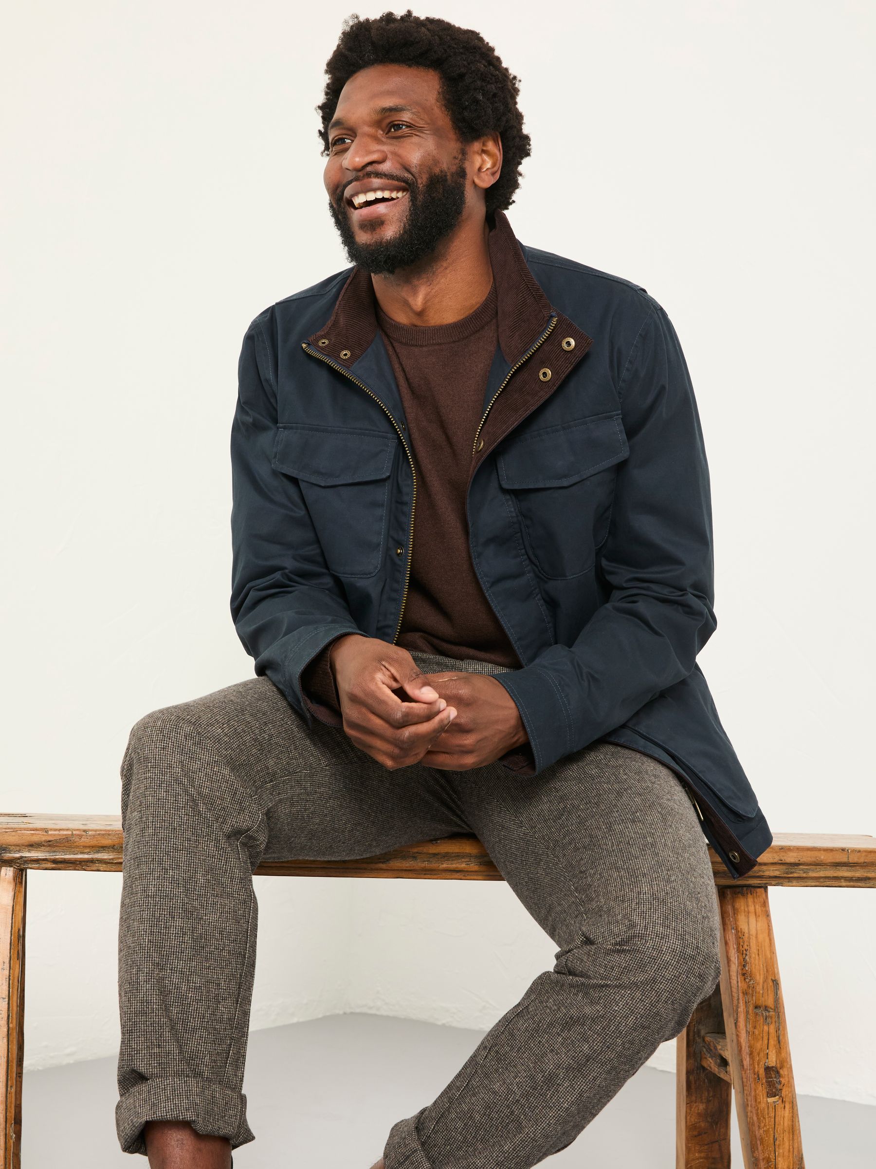 Filby Navy Four Pocket Jacket - Image 5 of 6