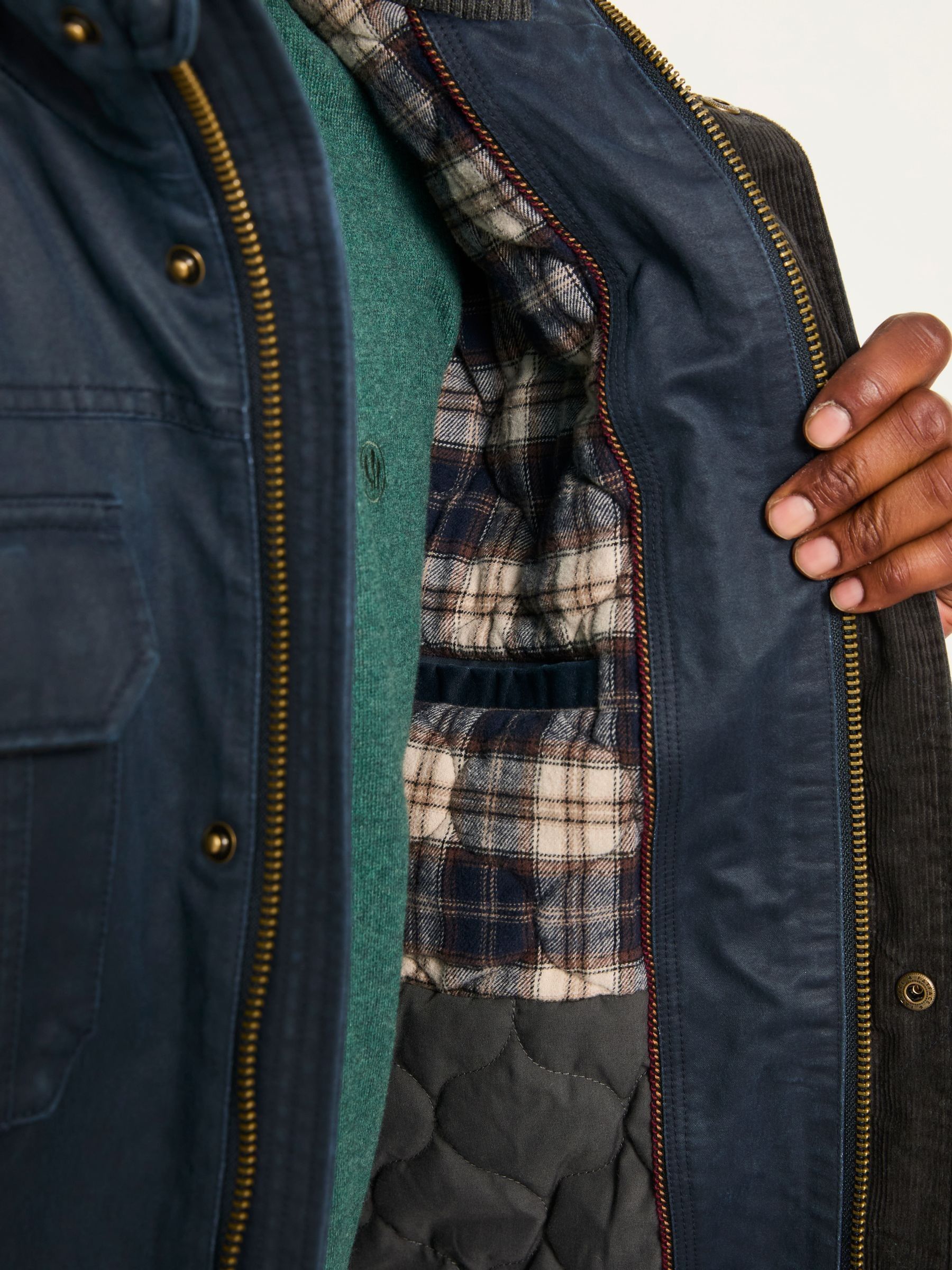 Broadsands Navy Flap Pocket Jacket | FatFace USA