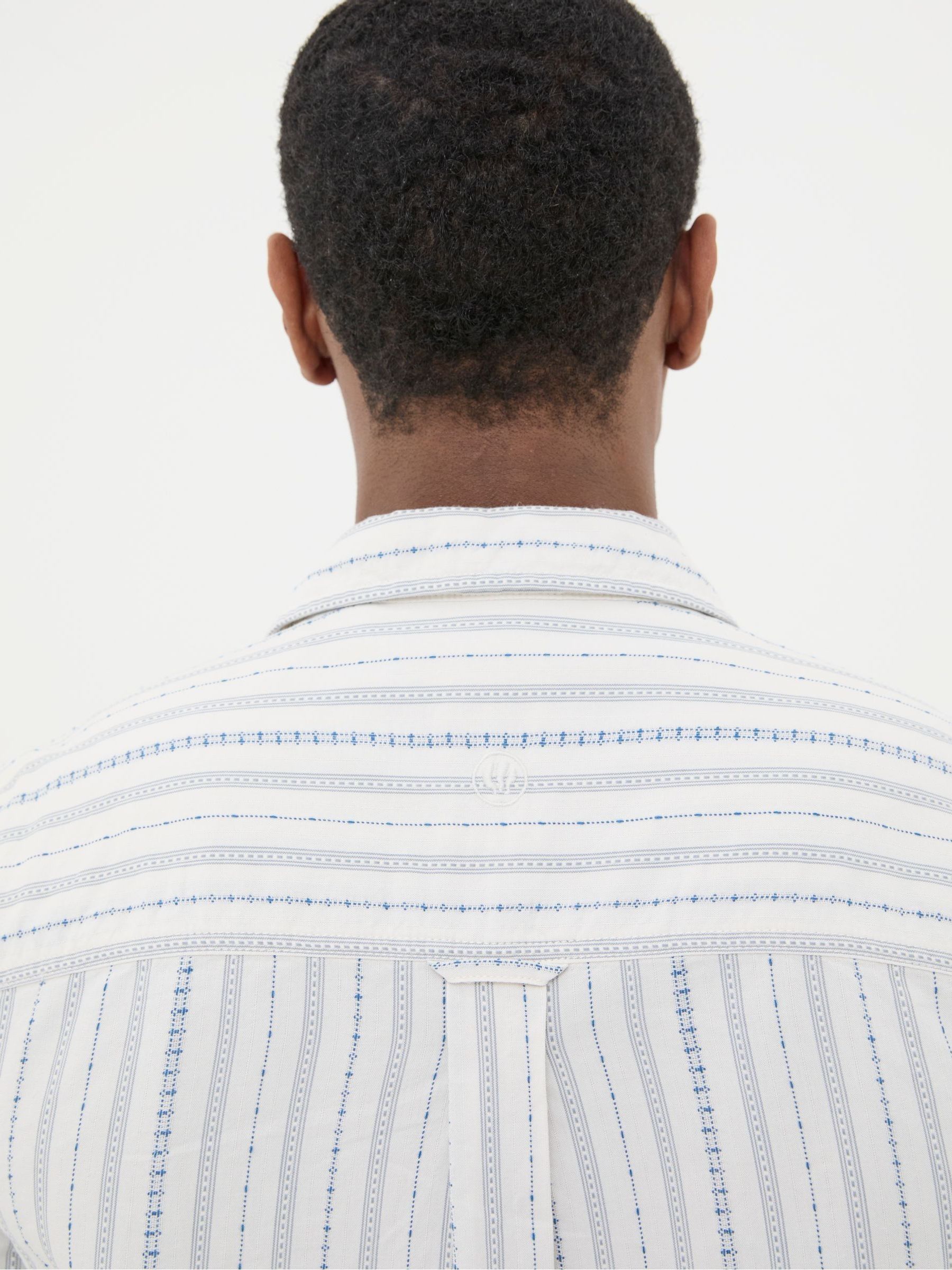 Denford Natural Dobby Stripe Shirt - Image 4 of 5
