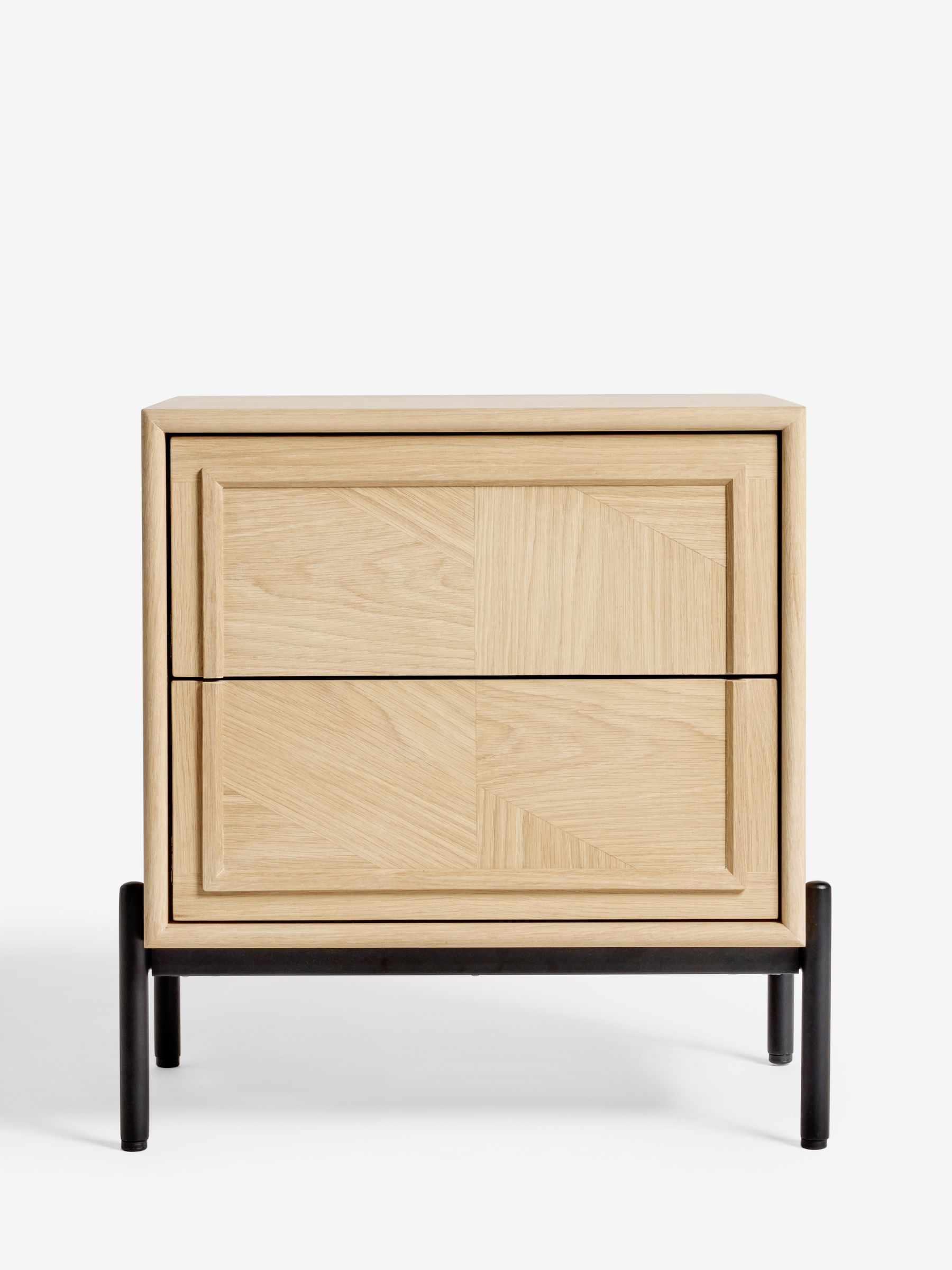Jasper Conran London Whitewashed Oak Aden Bedside Table - Image 5 of 5