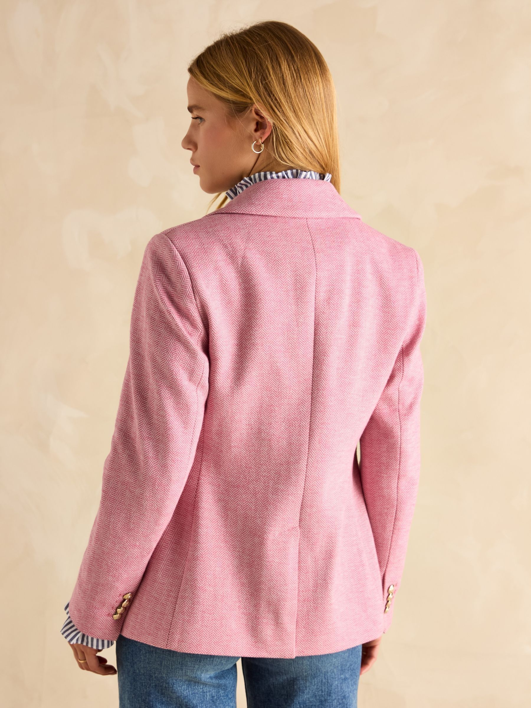 Albury Pink Cotton Blazer - Image 2 of 9