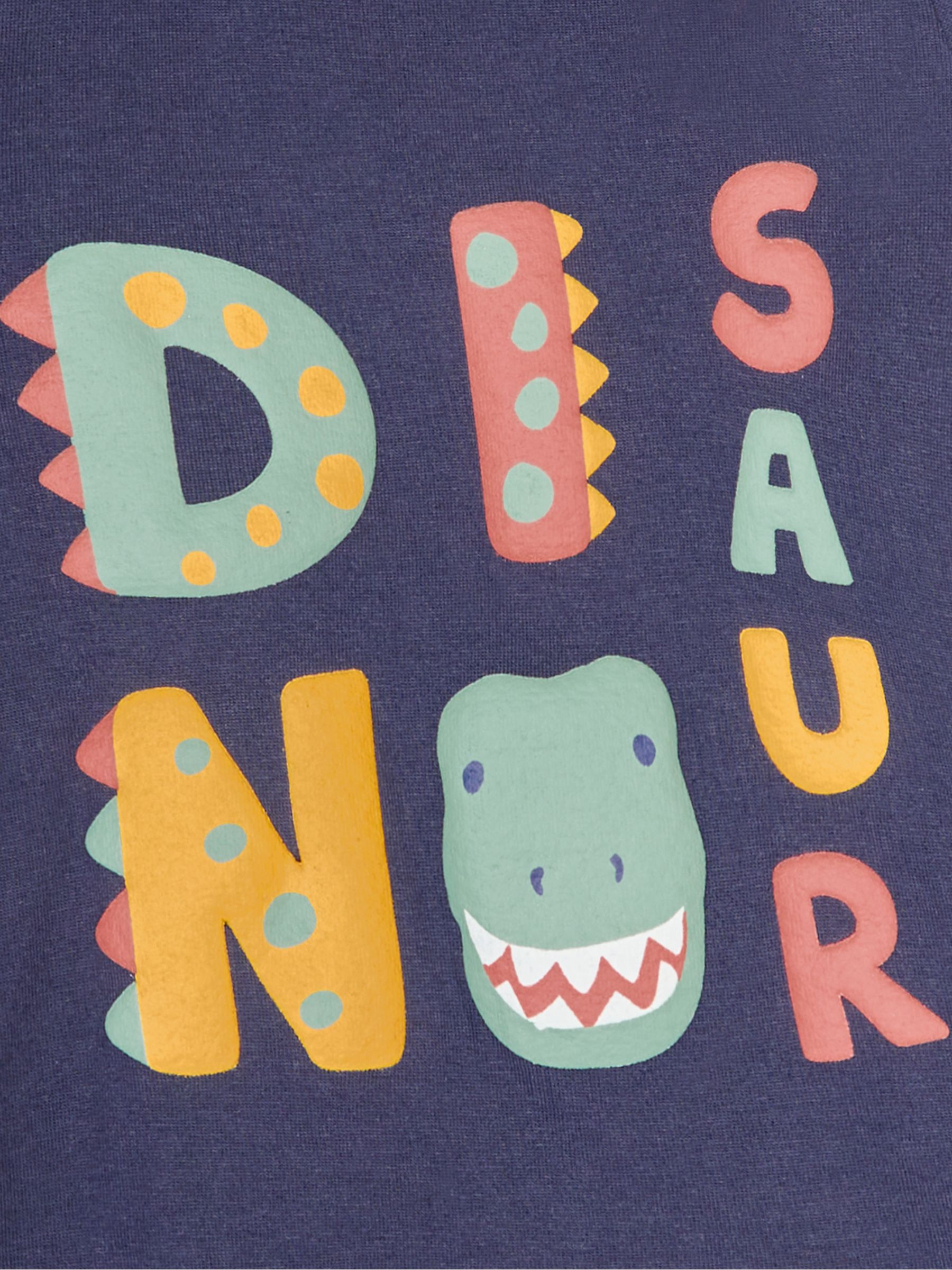 Navy Blue Dinosaur Text Printed Top - Image 3 of 3