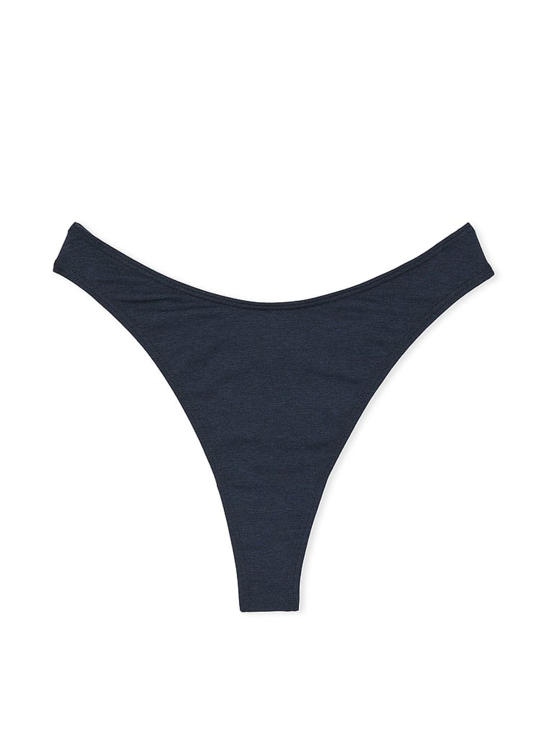 Noir Navy Blue Thong Knickers - Image 3 of 3