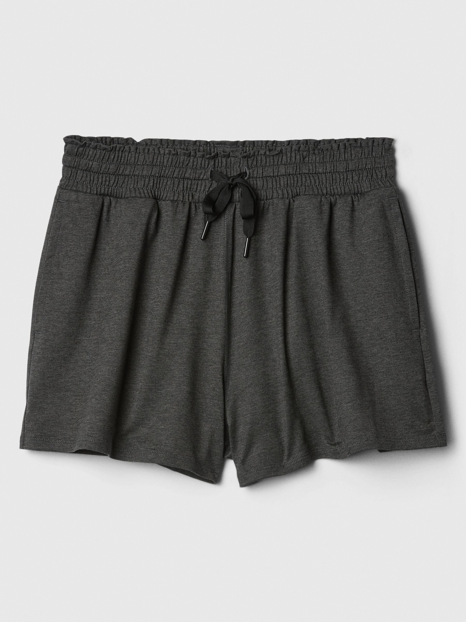 Dark Grey Brushed Jersey Shorts - Image 5 of 5