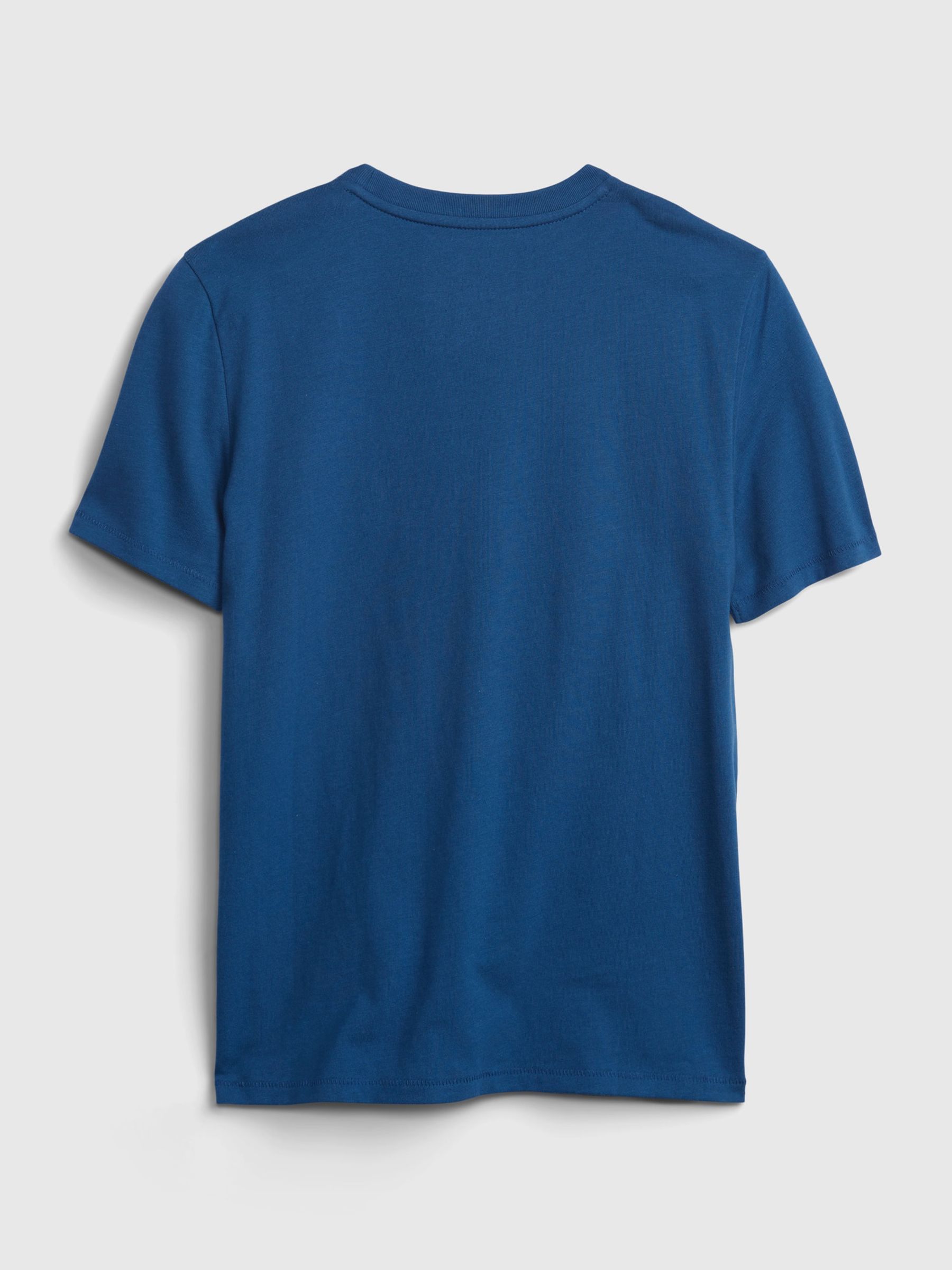 Blue Superman Superman Logo Graphic Organic Cotton Short Sleeve T-Shirt (4-13yrs) - Image 2 of 3