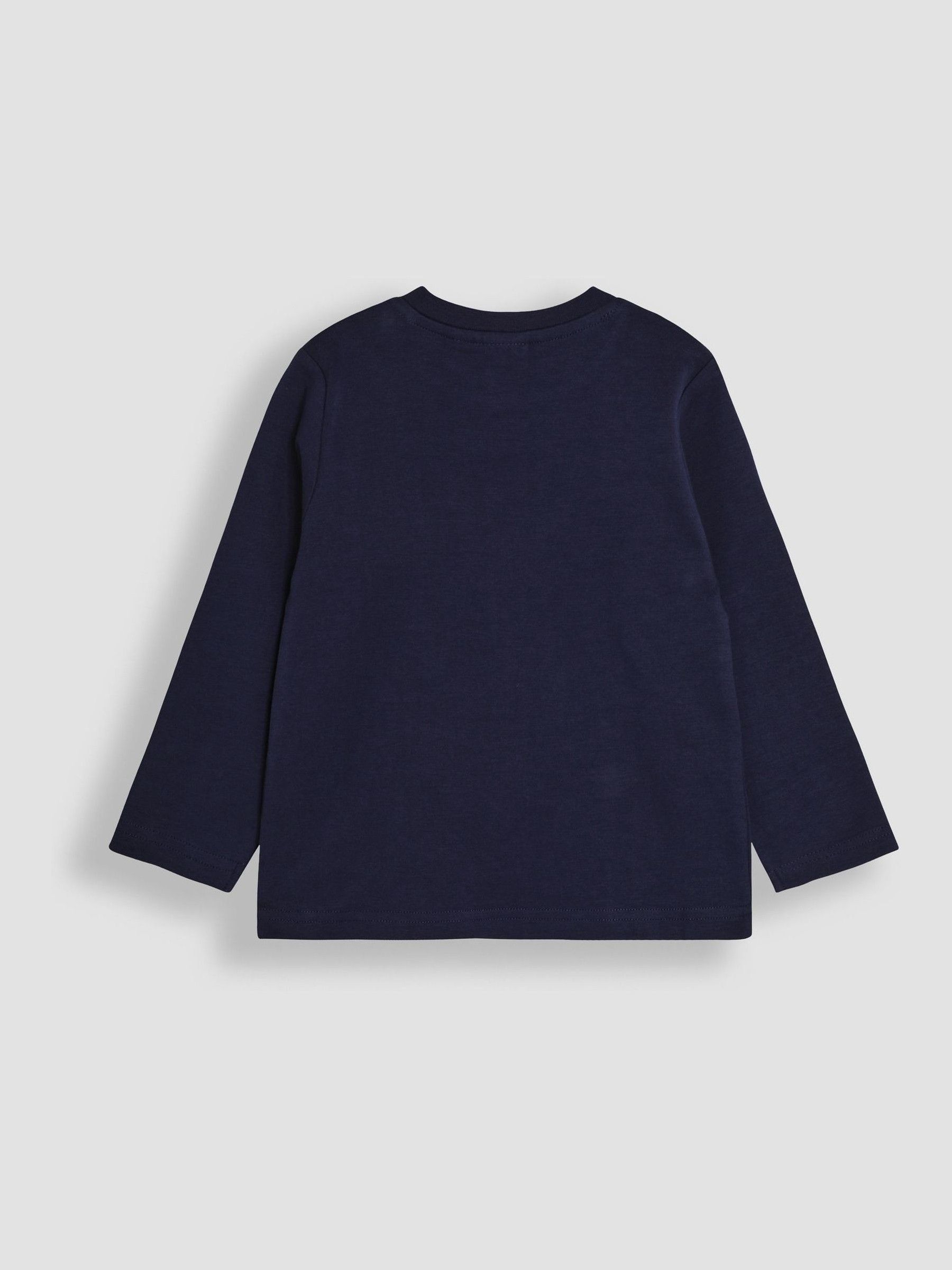 Blue Construction Print & Stripe Long Sleeve 2-Pack Tops - Image 5 of 5
