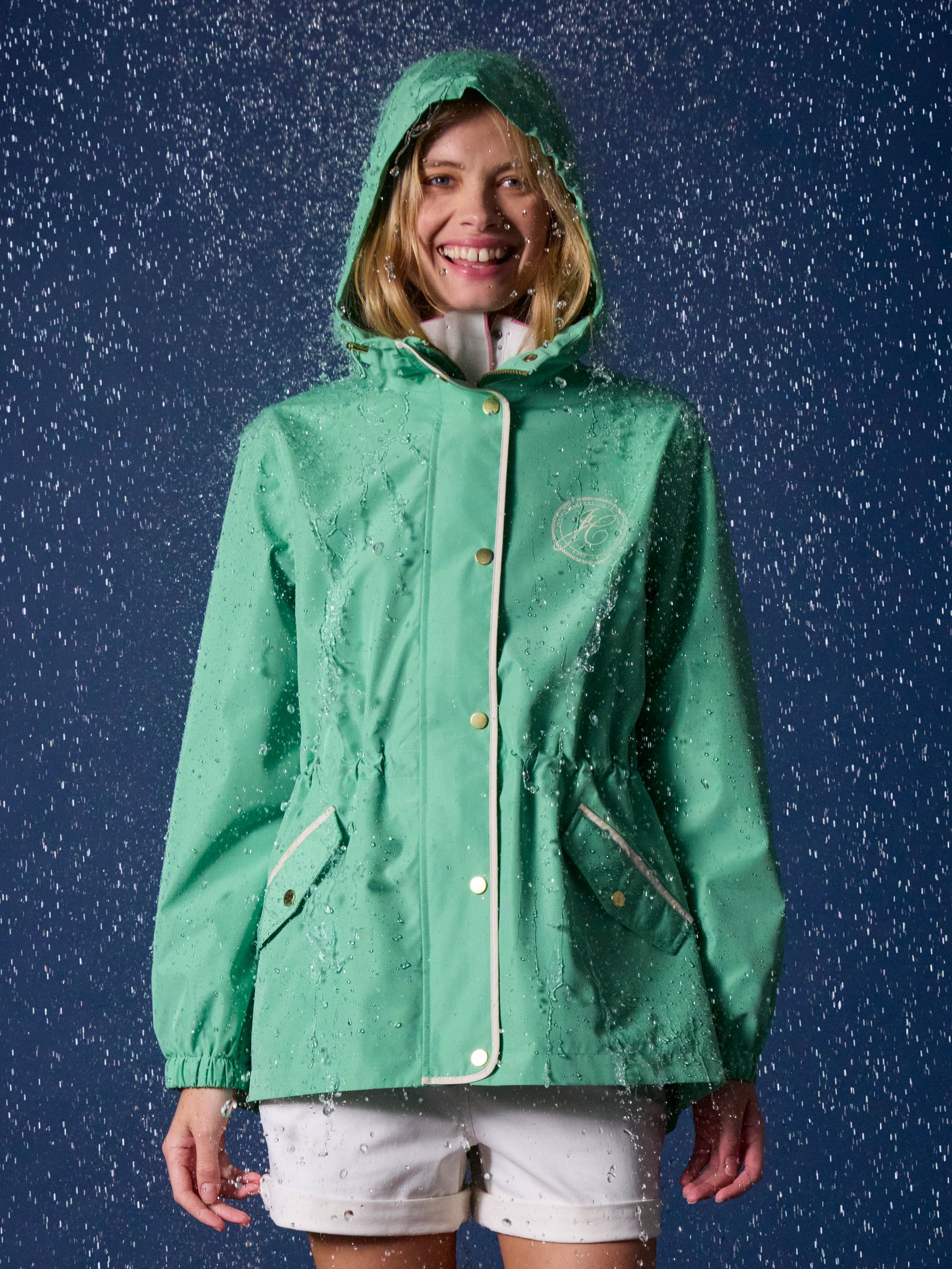 Holt Green Packable Waterproof Raincoat with Hood - Image 1 of 10