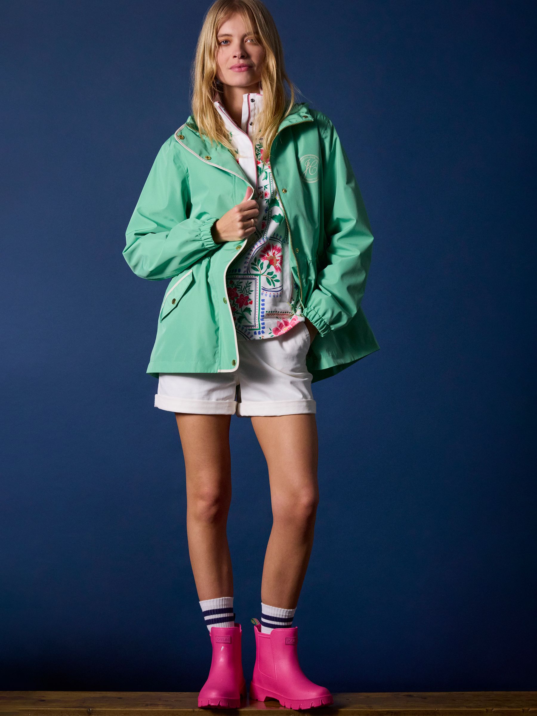 Holt Green Packable Waterproof Raincoat with Hood - Image 2 of 10