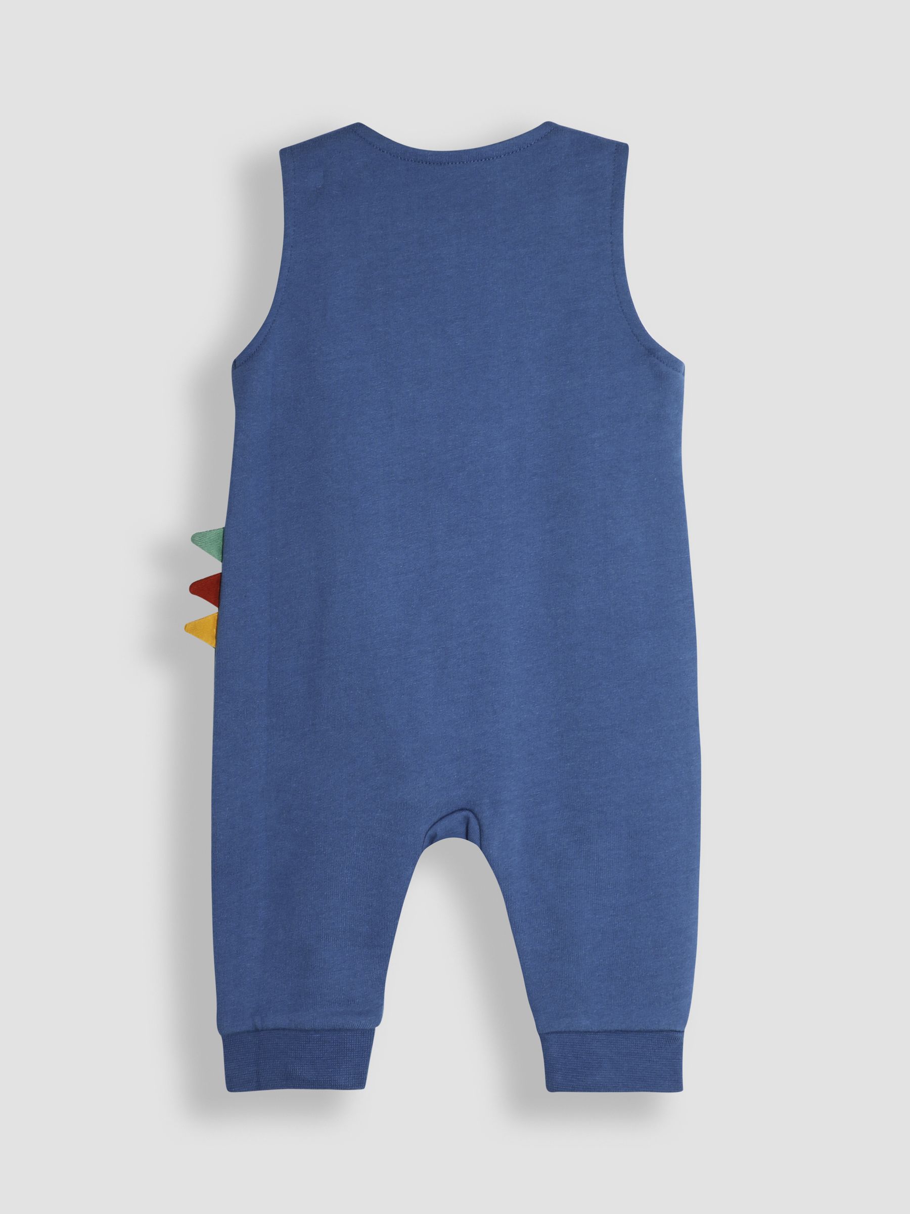 Denim Blue TRex Appliqué Pocket Dungarees and Top Set - Image 3 of 6