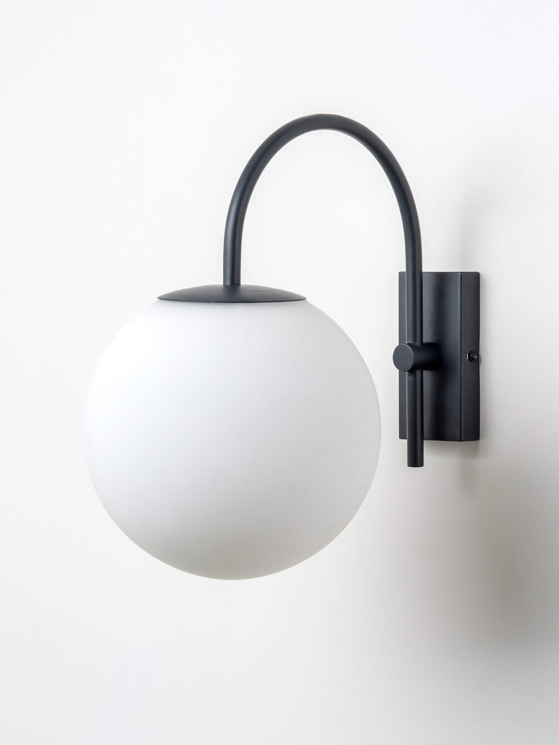 Houseof. Charcoal Grey Hanging Globe Outdoor Wall Light - Image 1 of 6