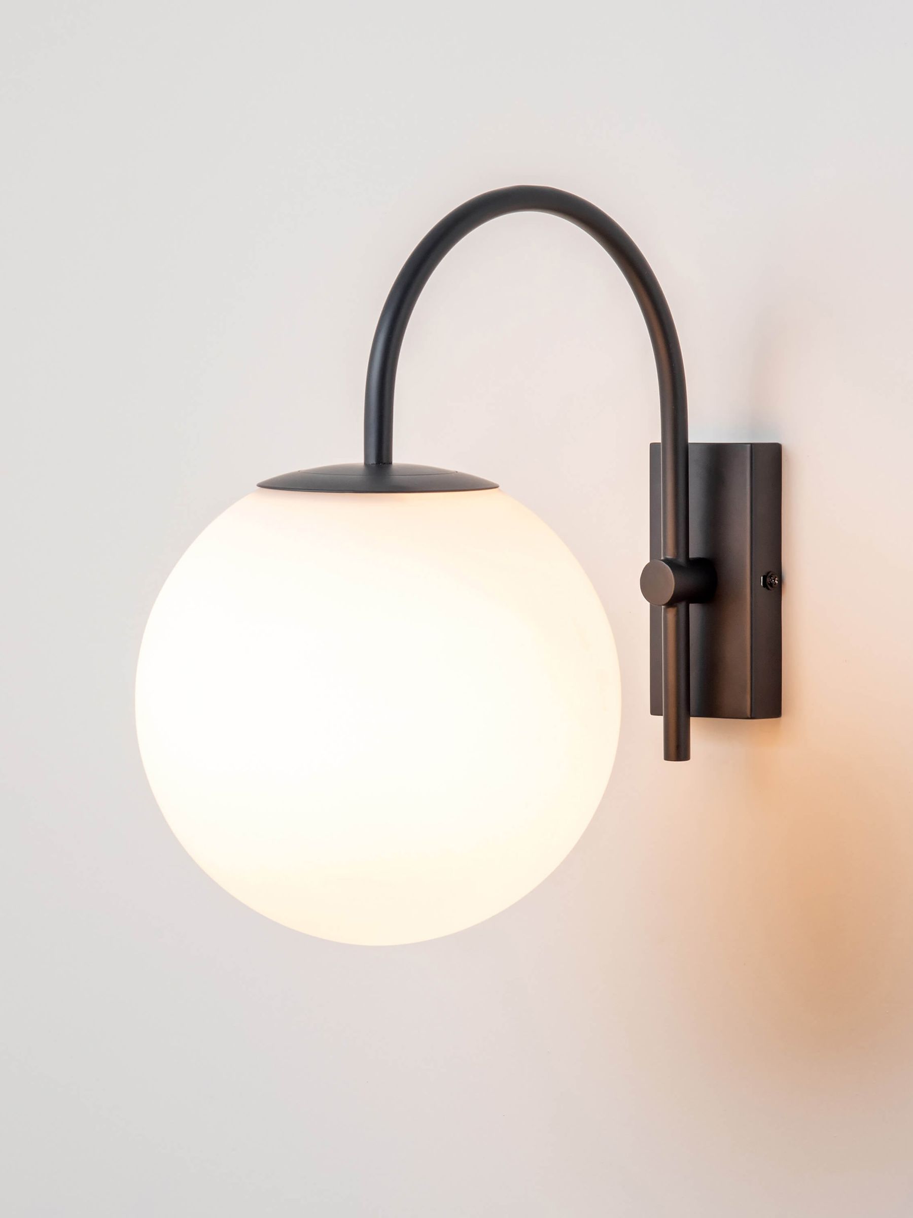 Houseof. Charcoal Grey Hanging Globe Outdoor Wall Light - Image 2 of 6