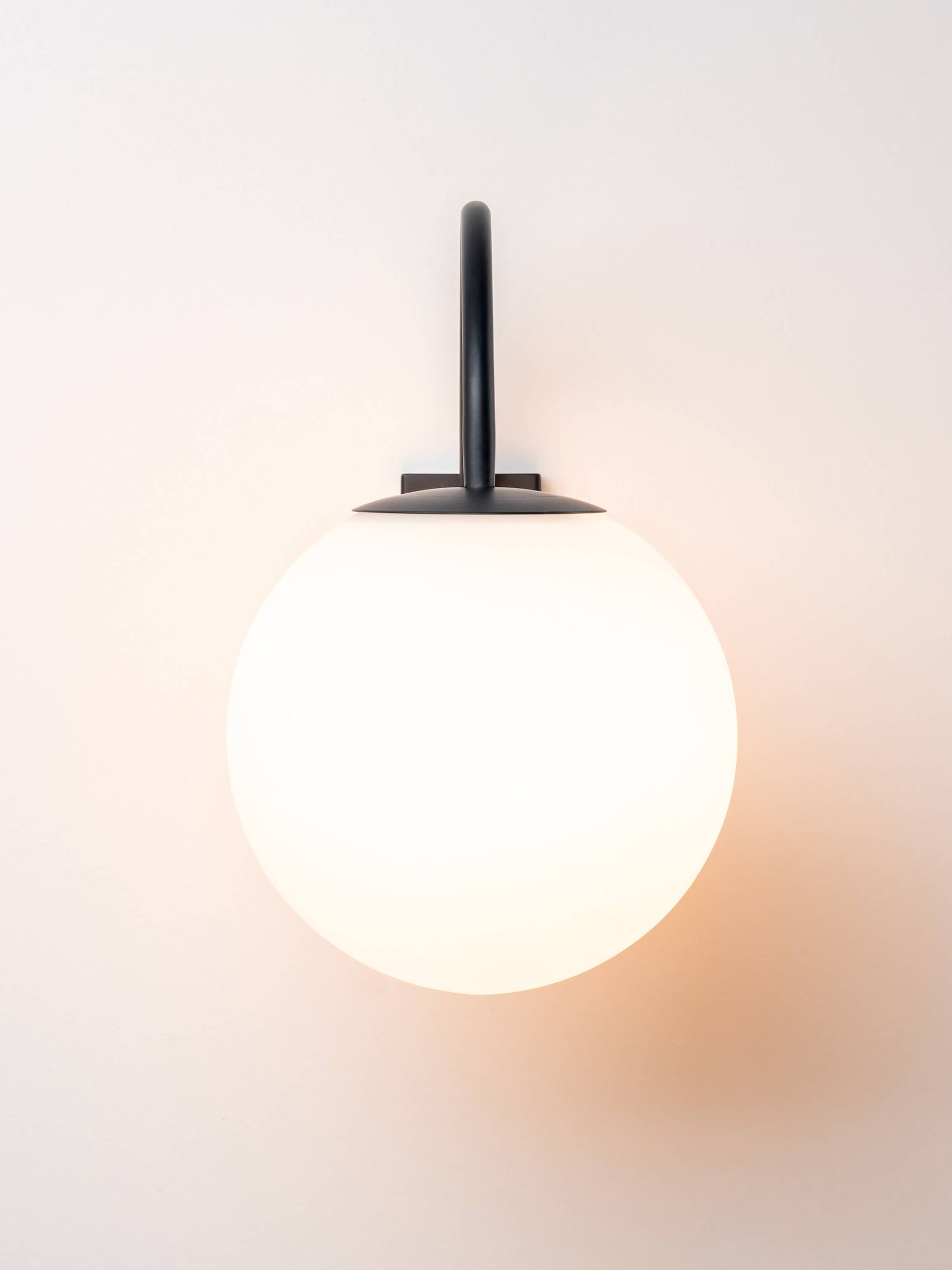 Houseof. Charcoal Grey Hanging Globe Outdoor Wall Light - Image 3 of 6