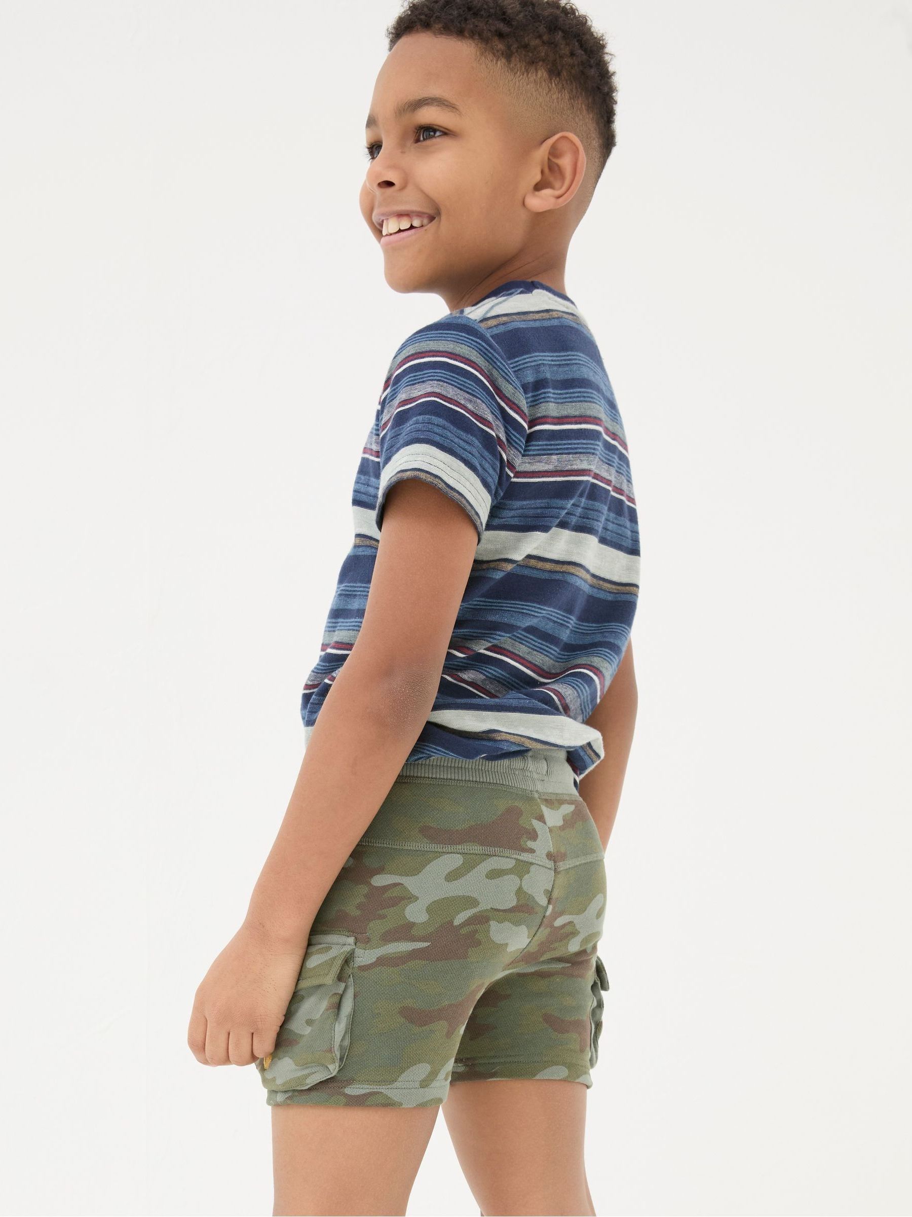 Hatfield Green Camo Cargo Shorts - Image 2 of 5