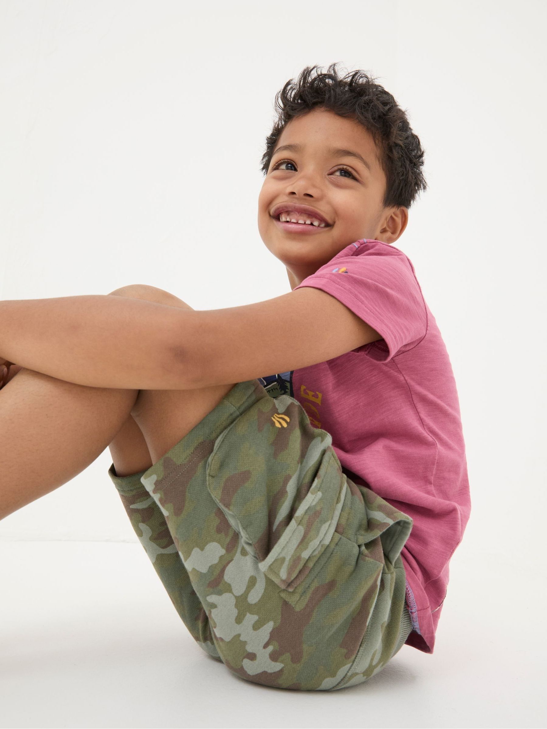 Hatfield Green Camo Cargo Shorts - Image 3 of 5