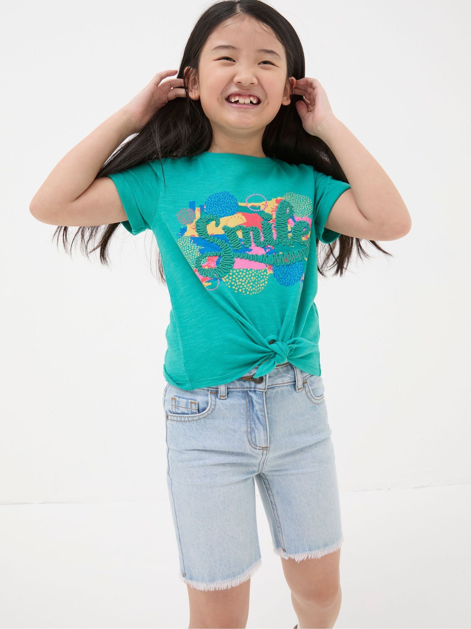 Blue Smile Graphic T-Shirt - Image 3 of 5