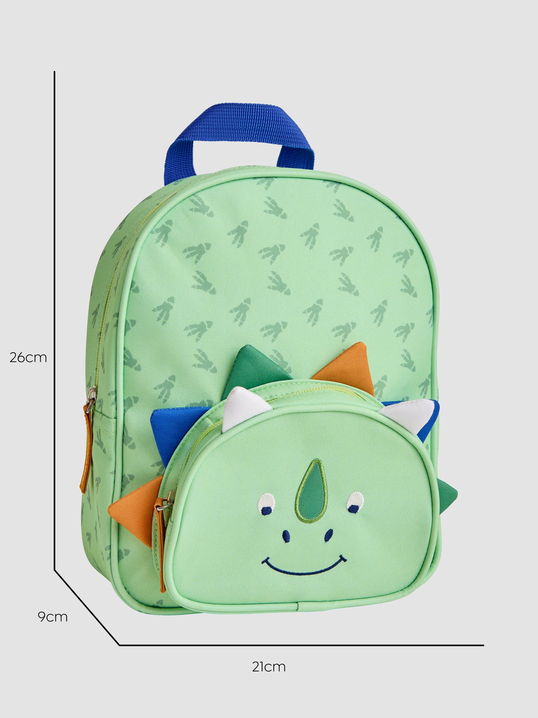 Green Dino Character Backpack - Image 3 of 4
