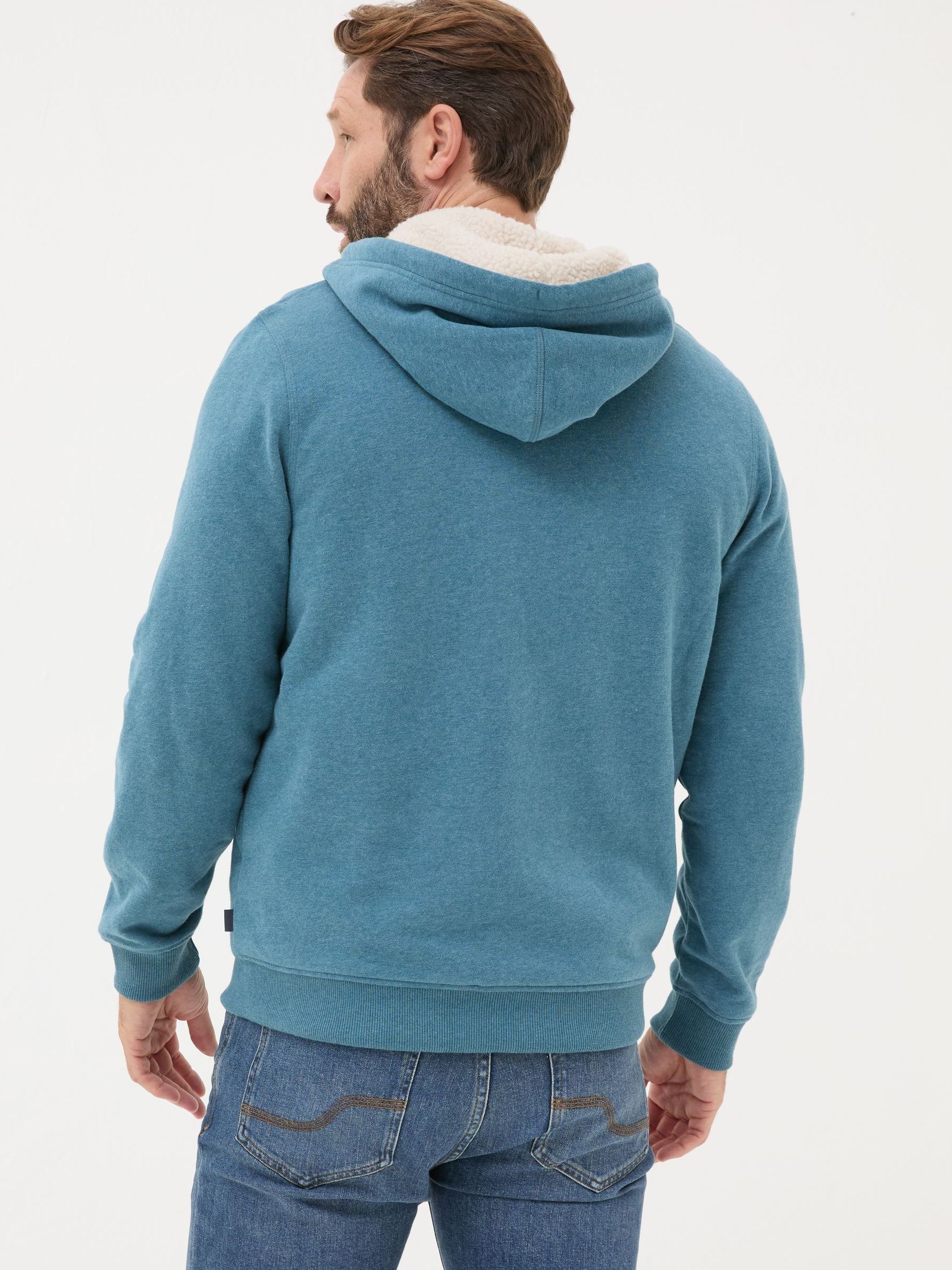 Brooke Teal Blue Hoodies - Image 2 of 5