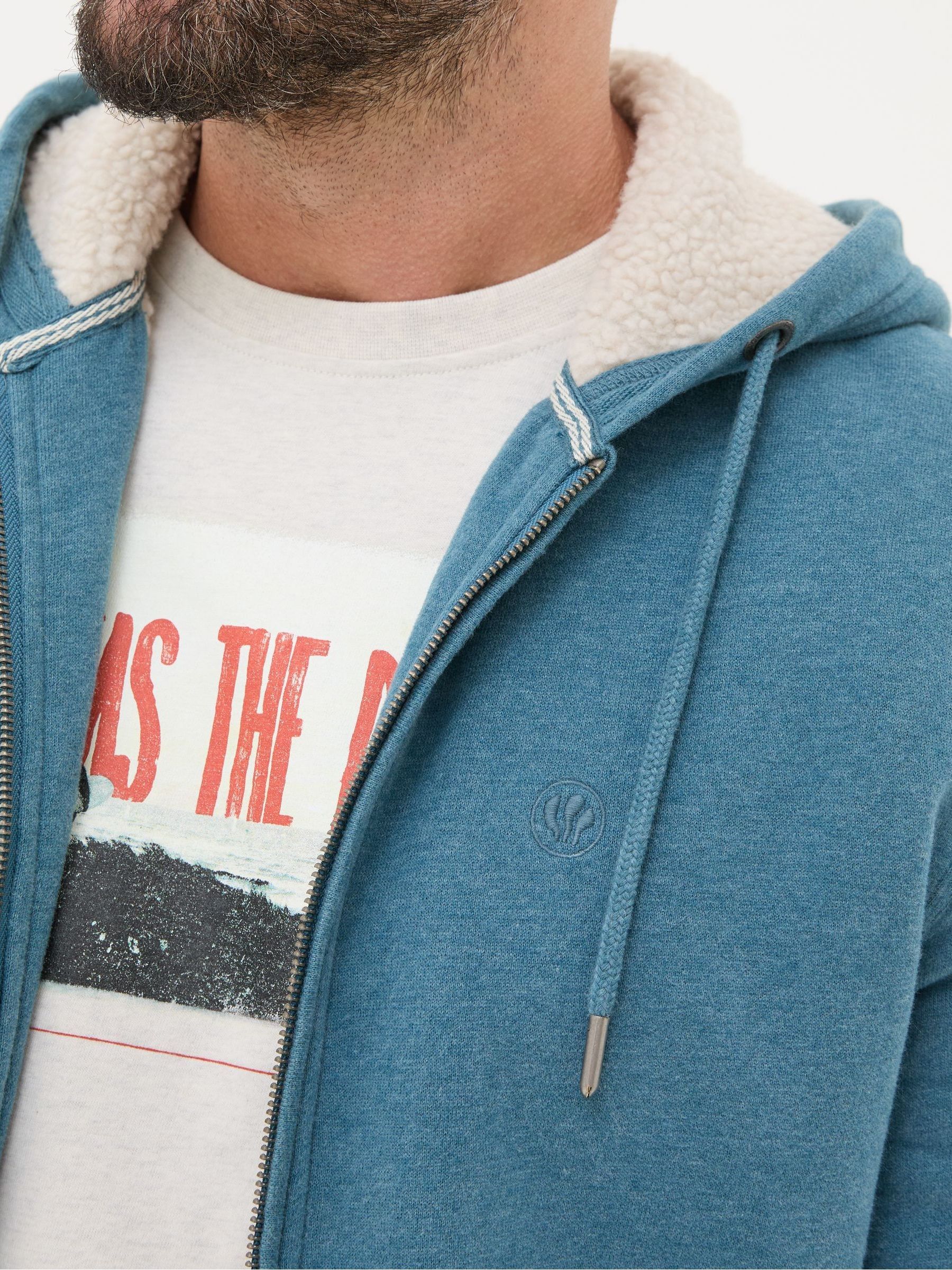 Brooke Teal Blue Hoodies - Image 3 of 5
