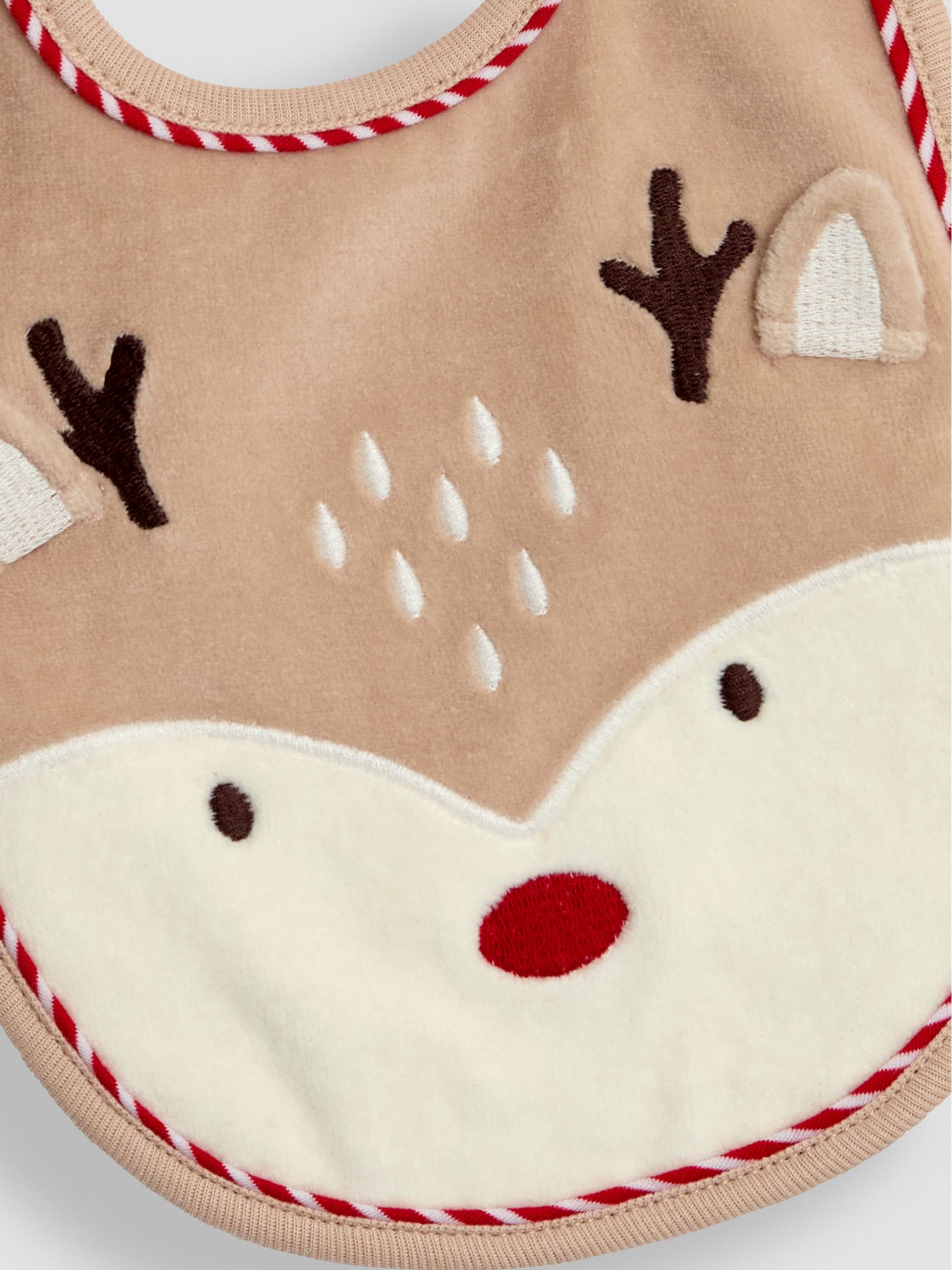 Brown Reindeer Bib - Image 3 of 3