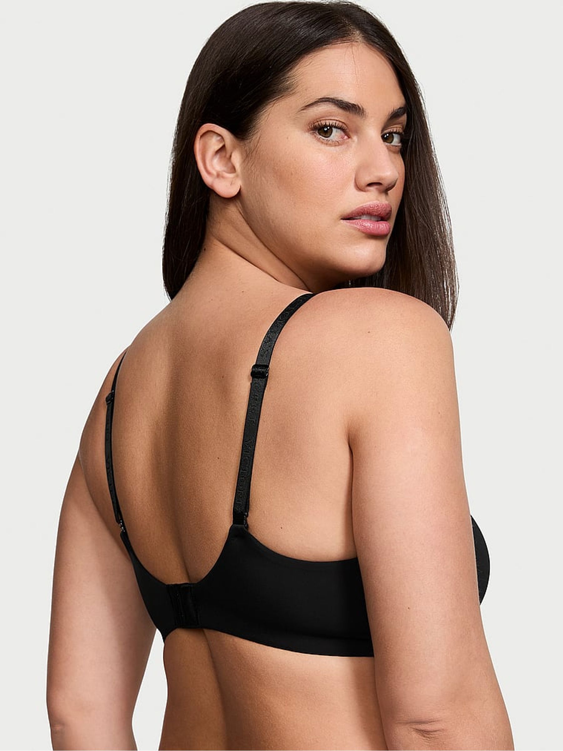 Black Strap Demi Lightly Lined Bra - Image 2 of 3