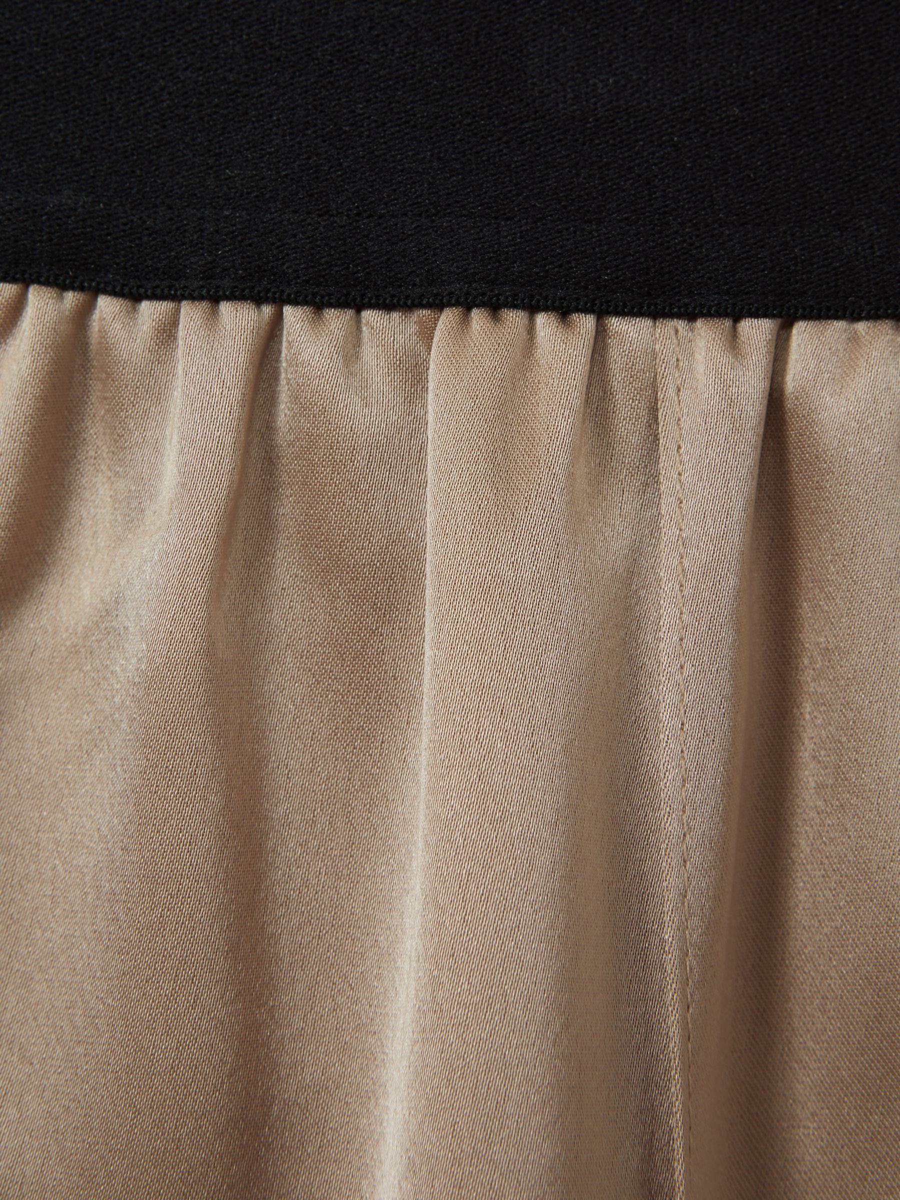 Elea Champagne Satin Elasticated Tapered Trousers - Image 6 of 6