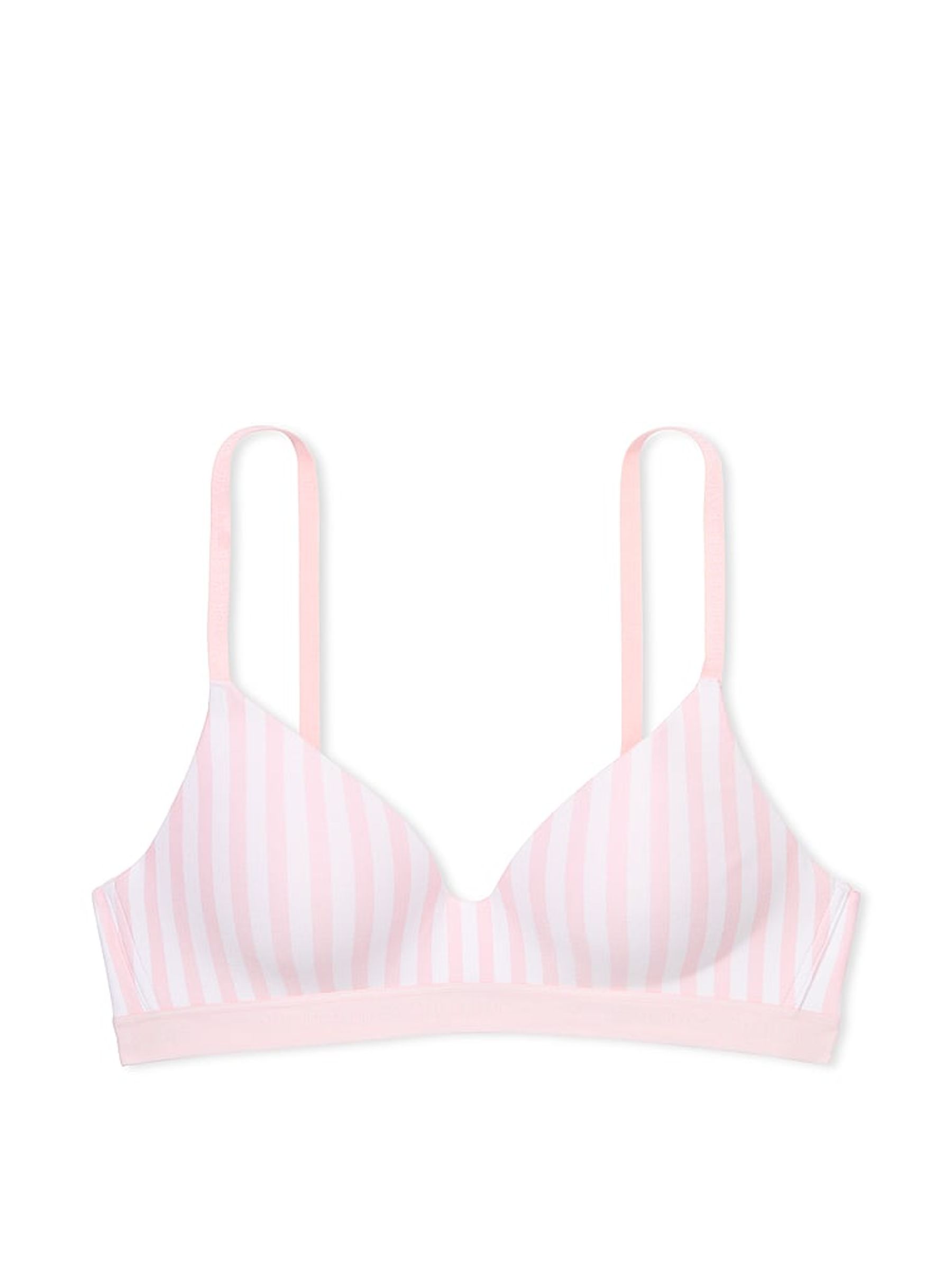 Pink Stripe Non Wired Lightly Lined Bra - Image 3 of 3