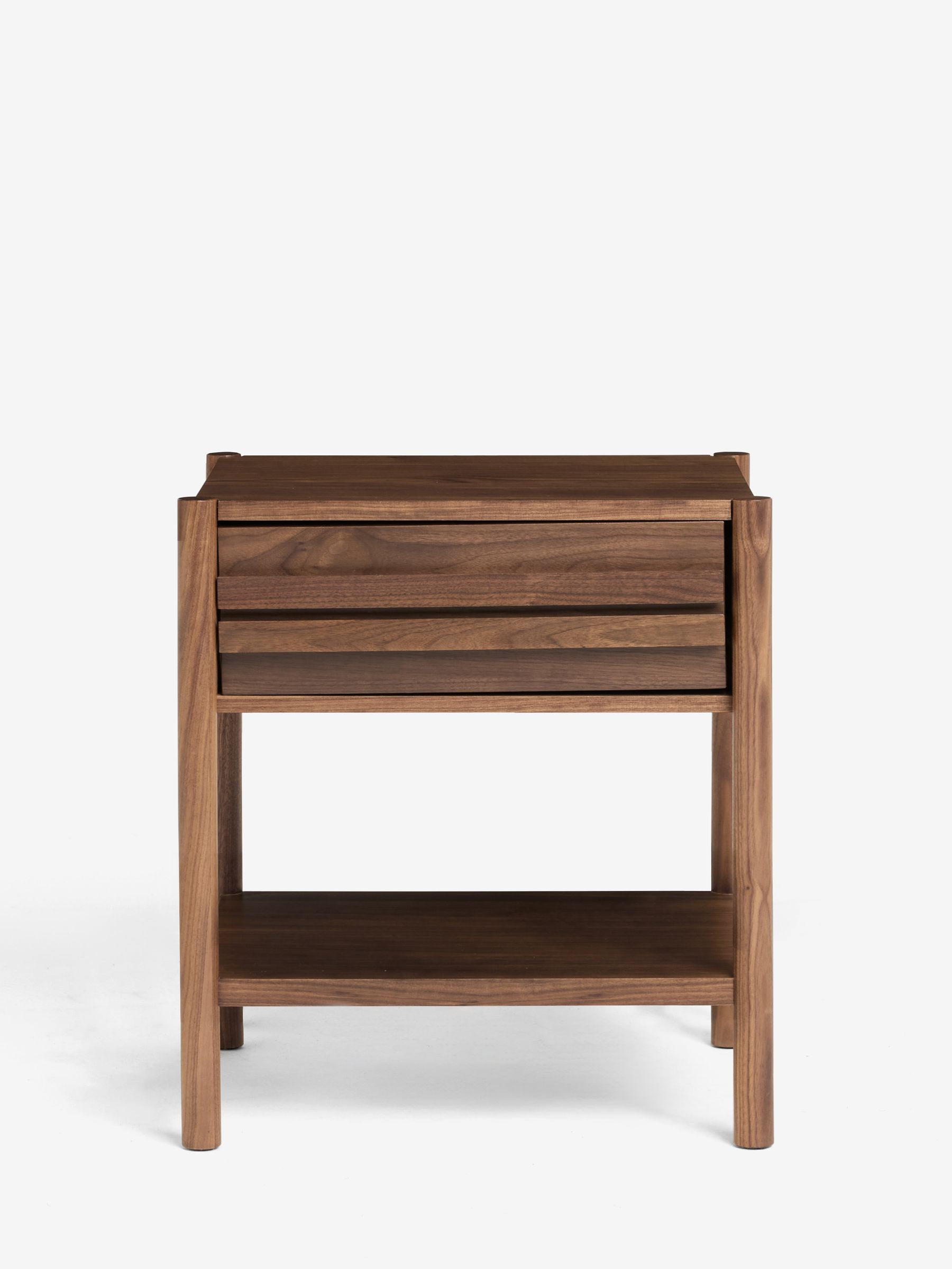 Jasper Conran London Brown 1 Drawer Belgrave Walnut 2 Drawer Bedside - Image 4 of 9