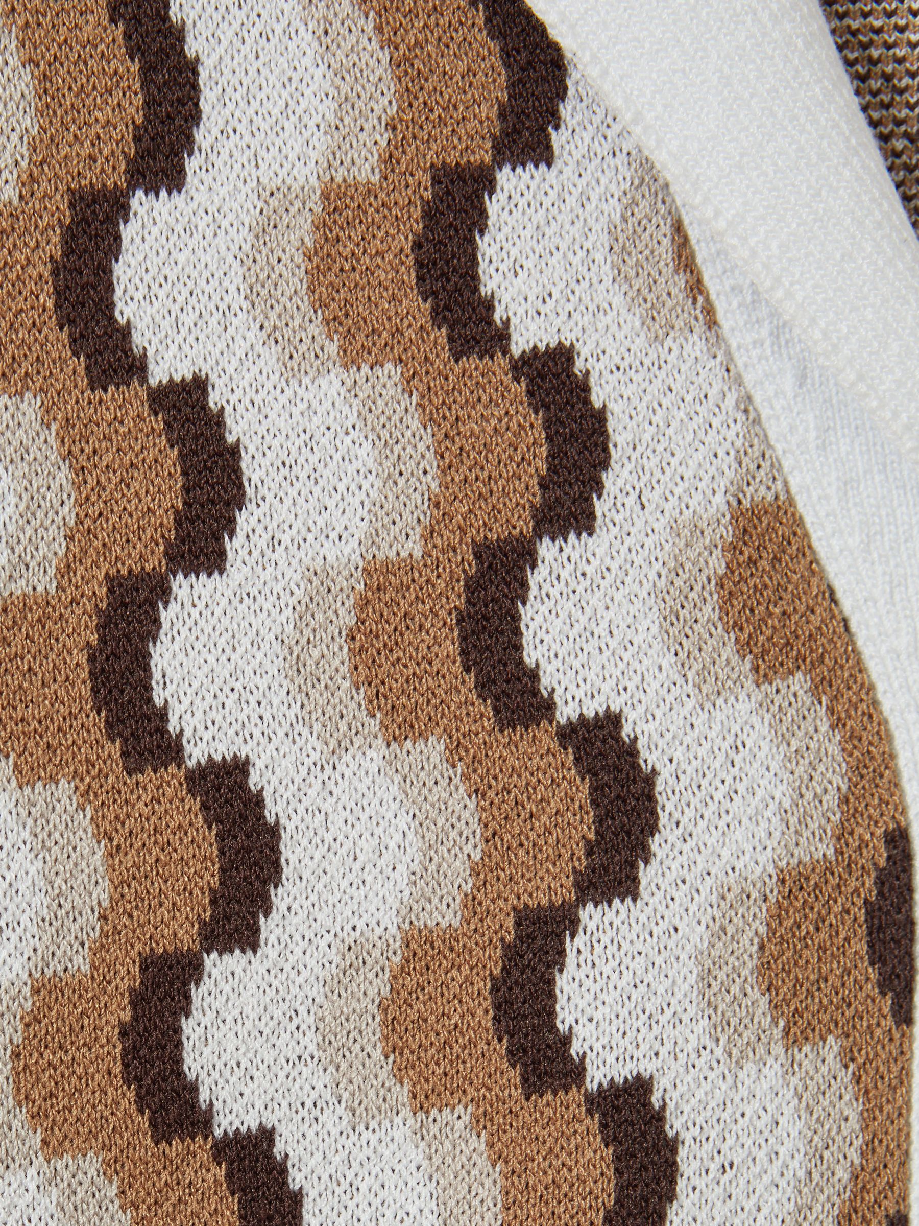 Polo Shirt in Rust/White - Image 5 of 5