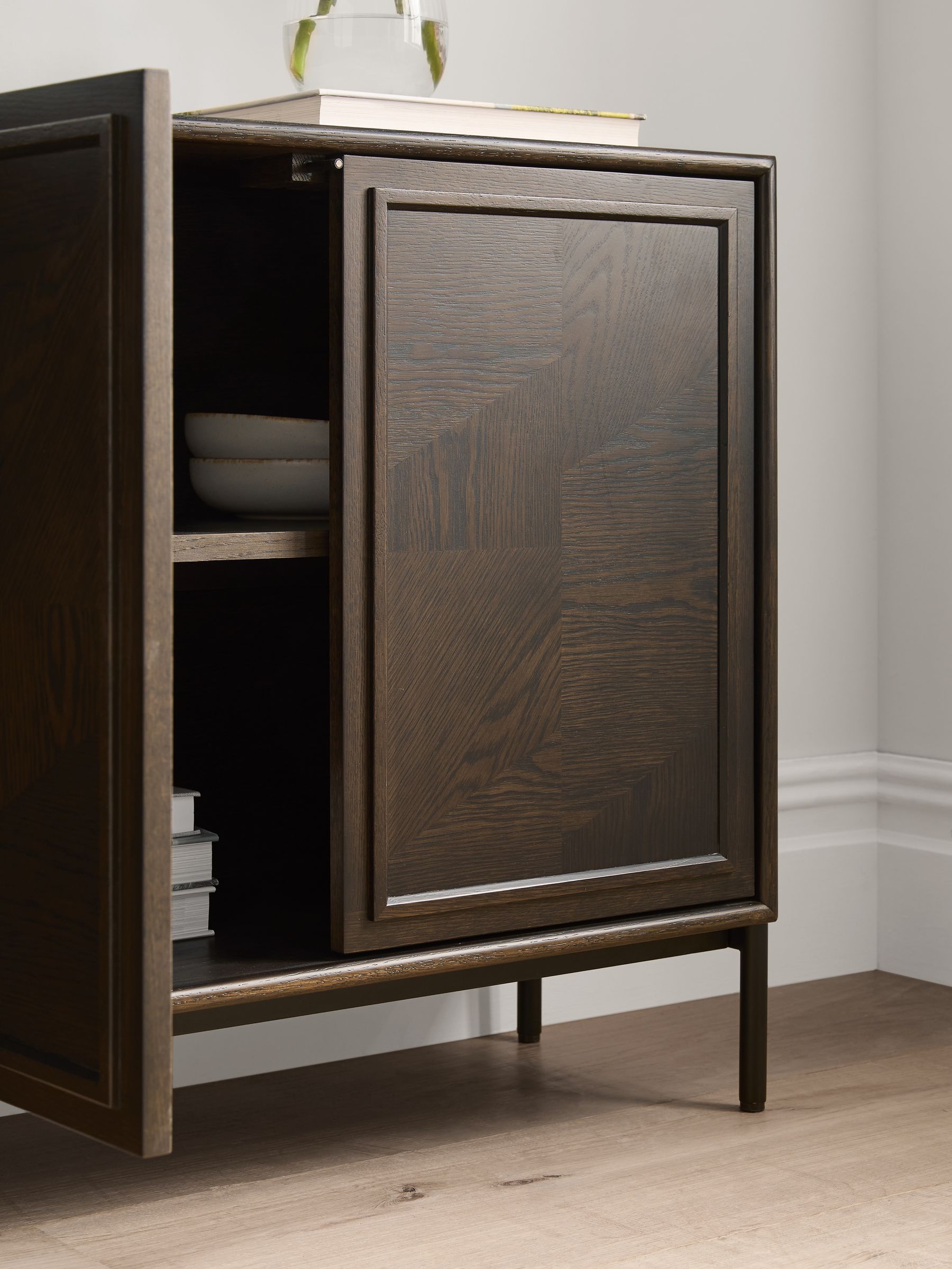 Jasper Conran London Dark Oak Aden Large Sideboard - Image 3 of 9