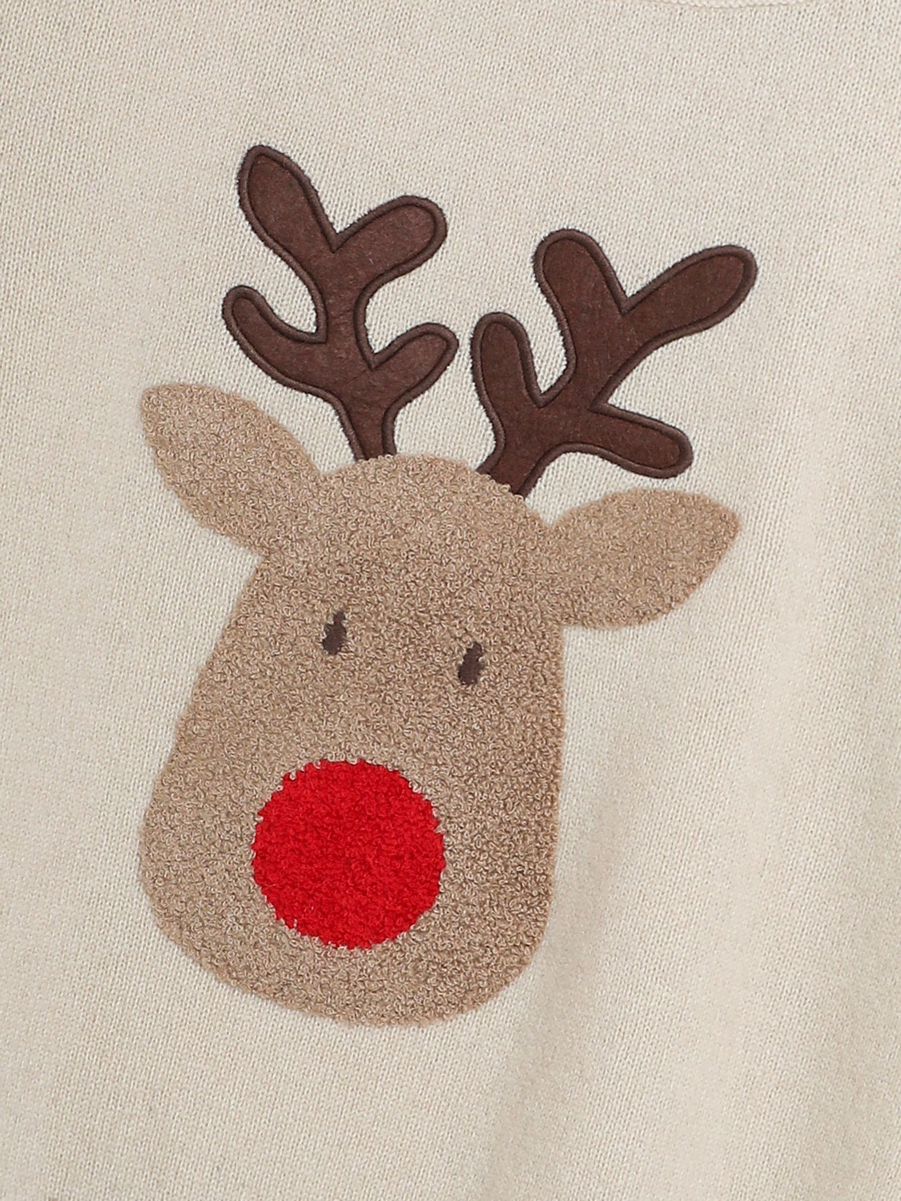 Natural Mens Reindeer Jumper - Image 3 of 3