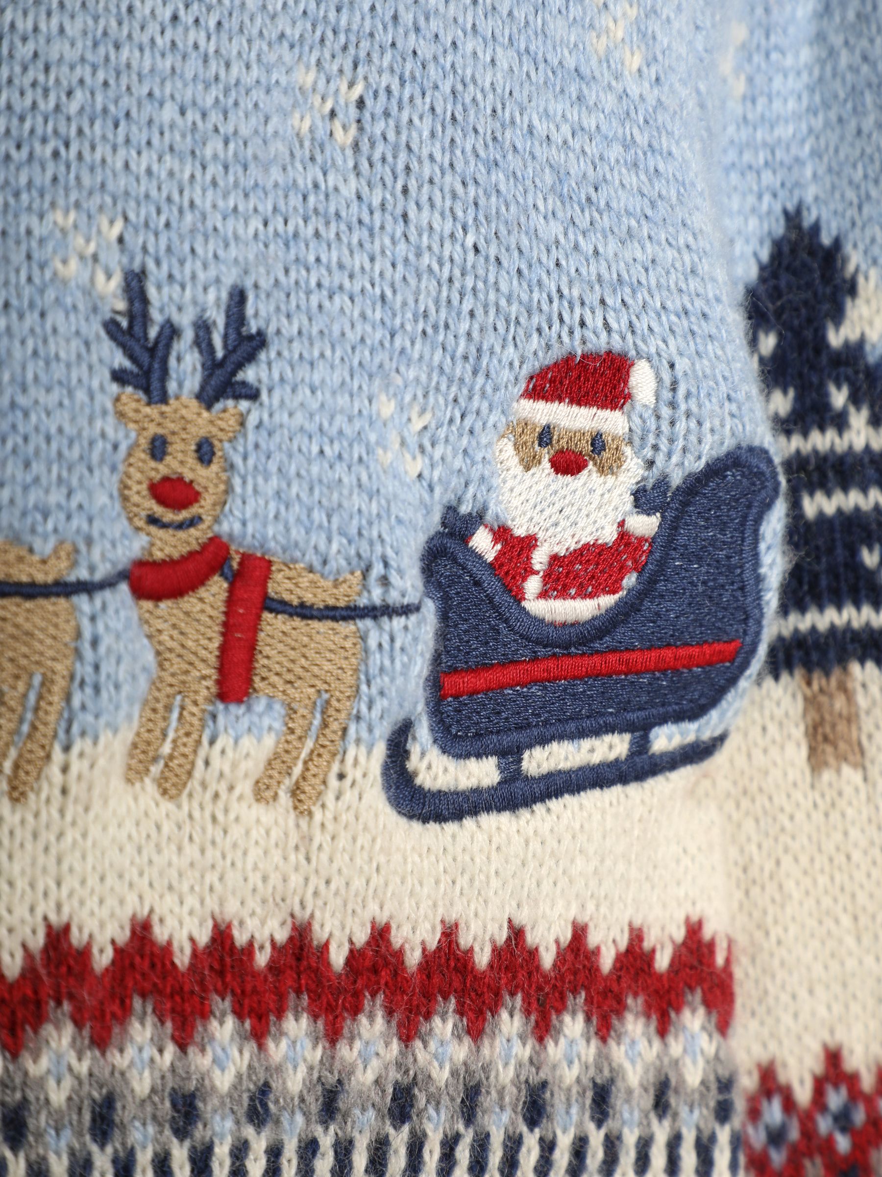 Blue Christmas Scene Jumper - Image 3 of 3