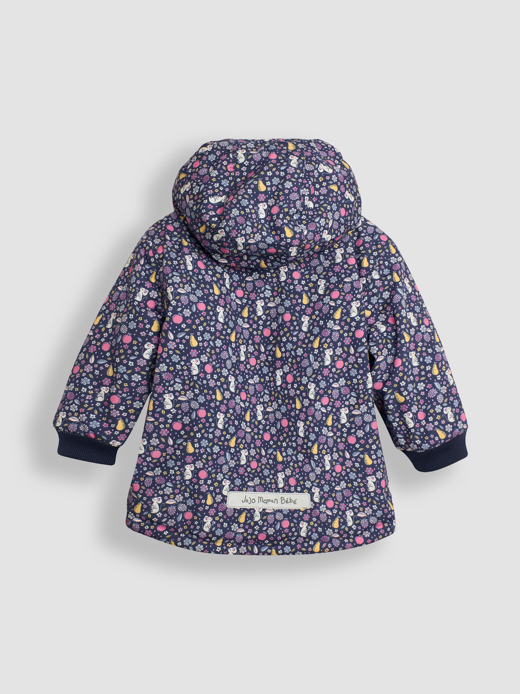 Navy Blue Mouse Fleece Lined Jacket - Image 3 of 7